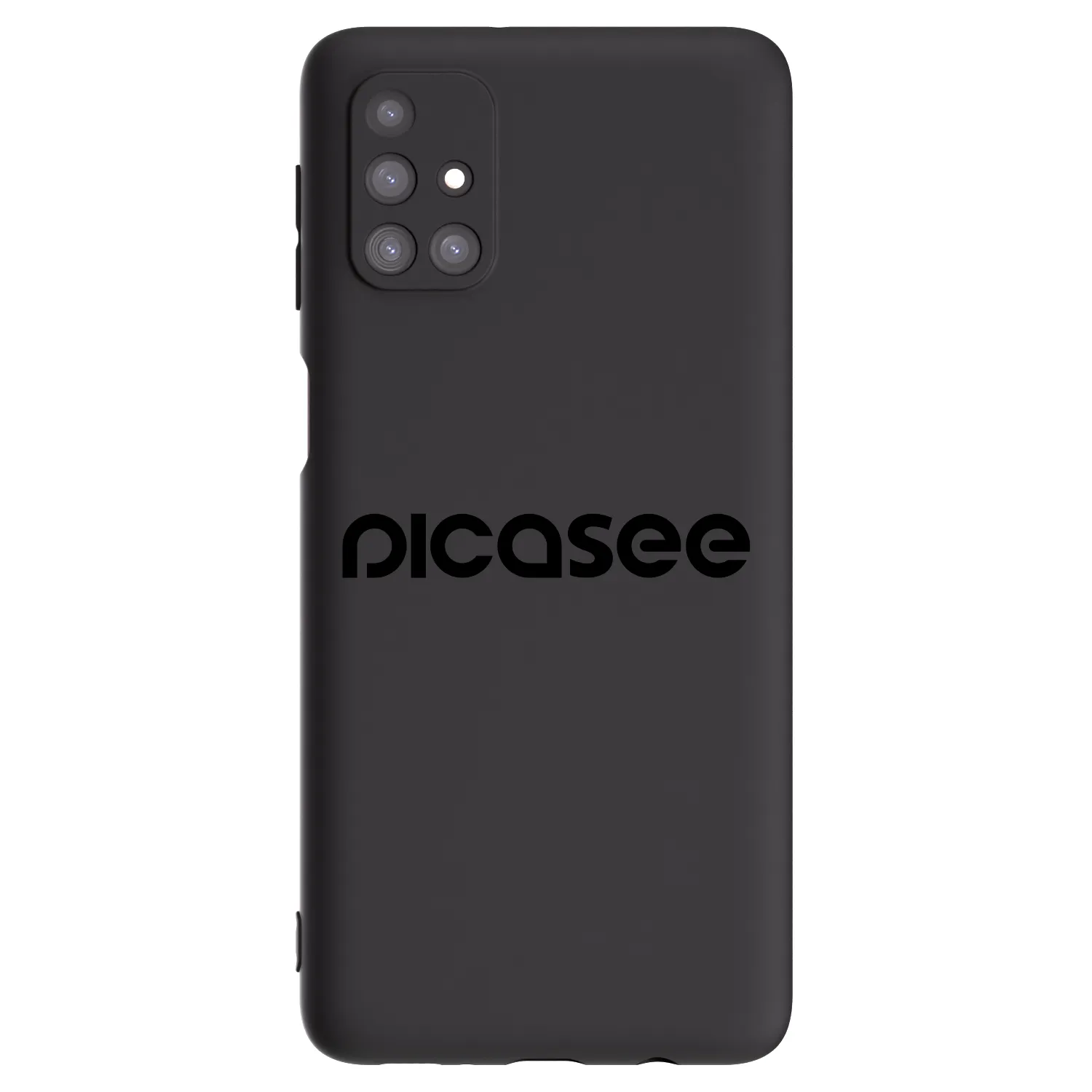 Picasee fekete szilikon tok az alábbi mobiltelefonokra Samsung Galaxy M31s - Picasee - new logo - black