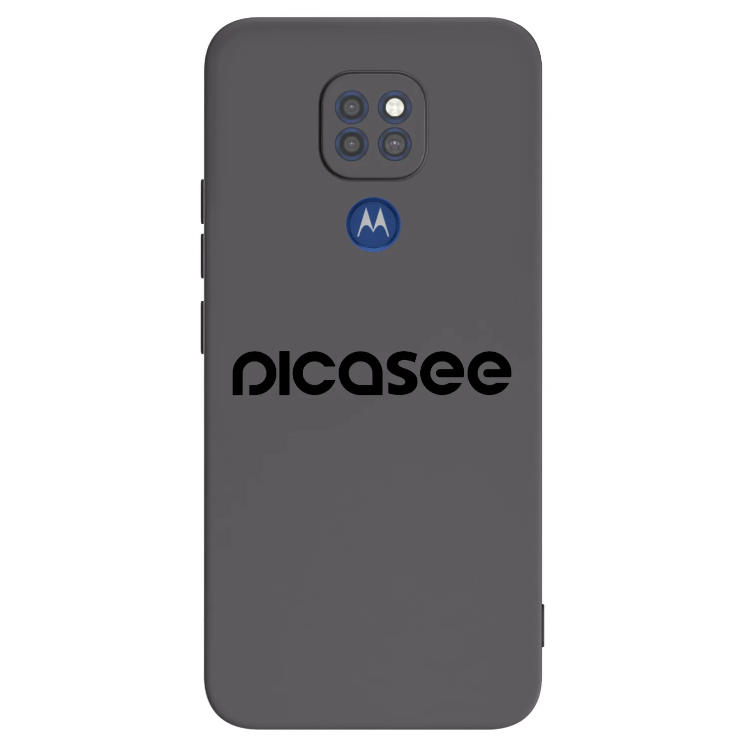 Picasee fekete szilikon tok az alábbi mobiltelefonokra Motorola Moto G9 Play - Picasee - new logo - black