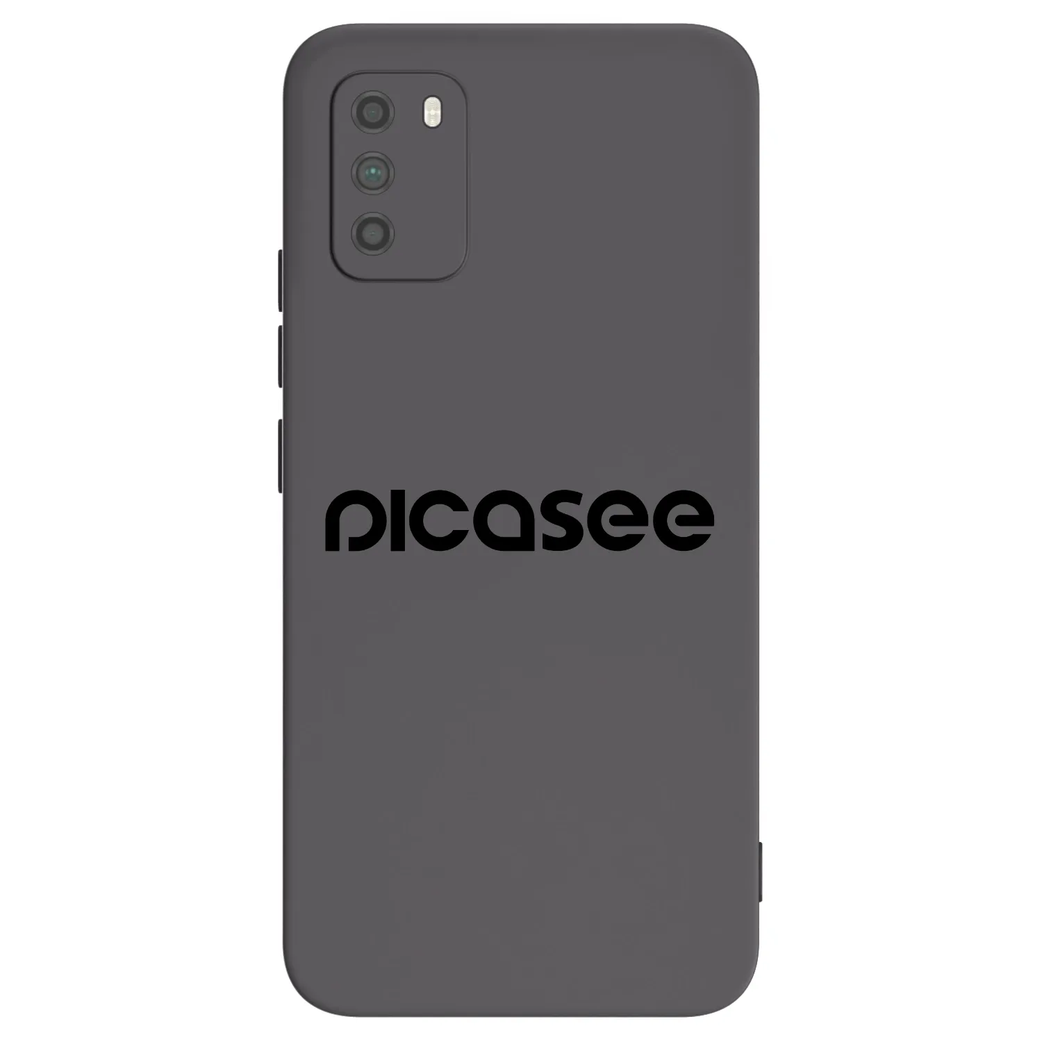 Picasee fekete szilikon tok az alábbi mobiltelefonokra Xiaomi Poco M3 - Picasee - new logo - black