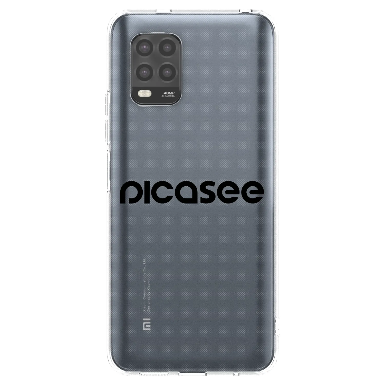 Picasee átlátszó szilikon tok az alábbi mobiltelefonokra Xiaomi Mi 10 Lite - Picasee - new logo - black