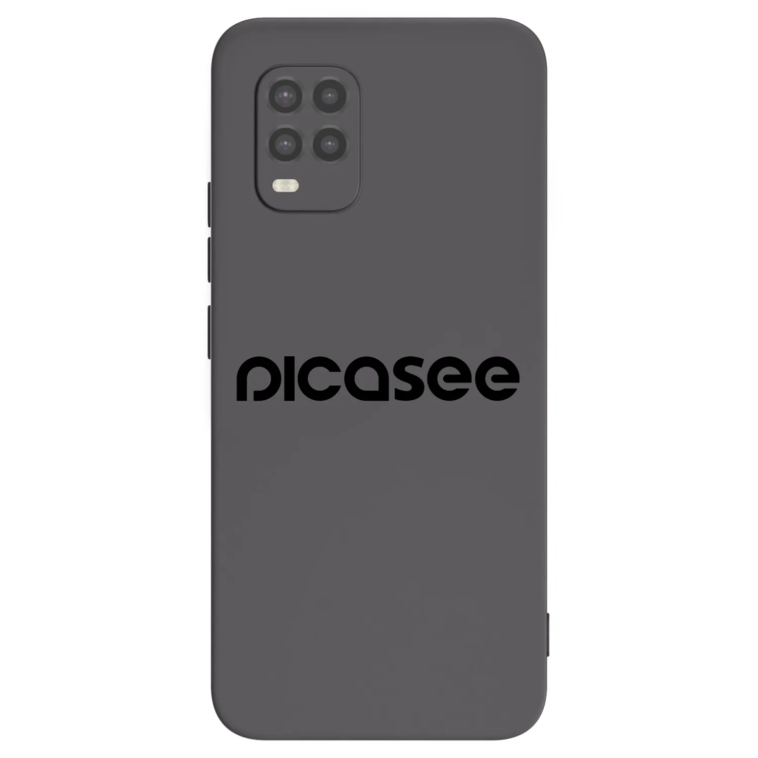 Picasee fekete szilikon tok az alábbi mobiltelefonokra Xiaomi Mi 10 Lite - Picasee - new logo - black