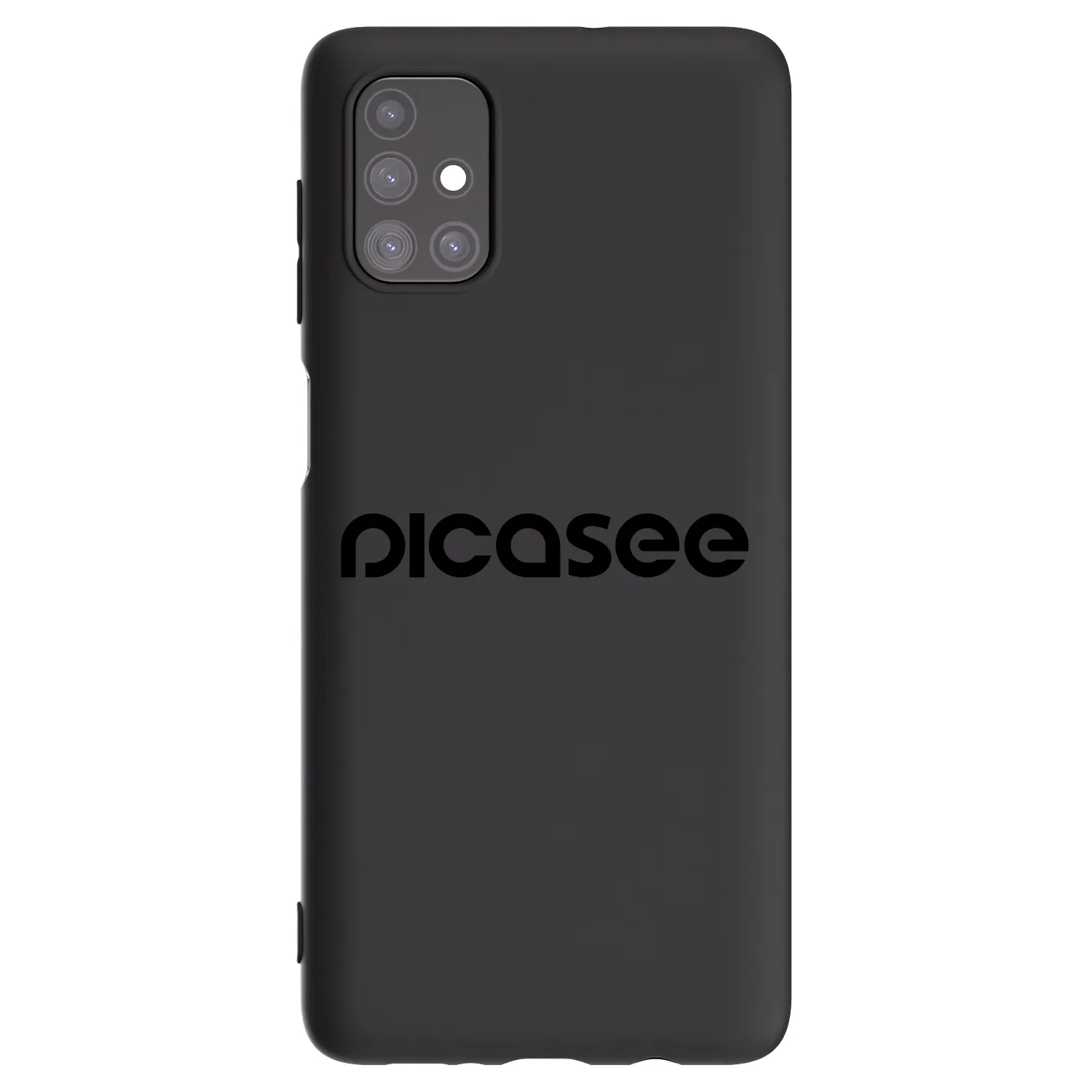 Picasee fekete szilikon tok az alábbi mobiltelefonokra Samsung Galaxy M51 M515F - Picasee - new logo - black