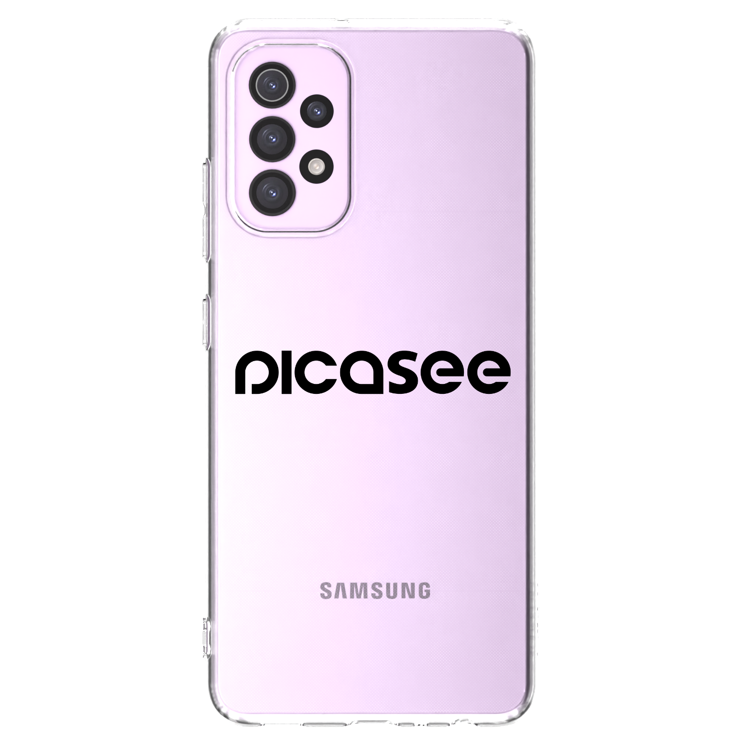 Picasee átlátszó szilikon tok az alábbi mobiltelefonokra Samsung Galaxy A32 5G A326B - Picasee - new logo - black