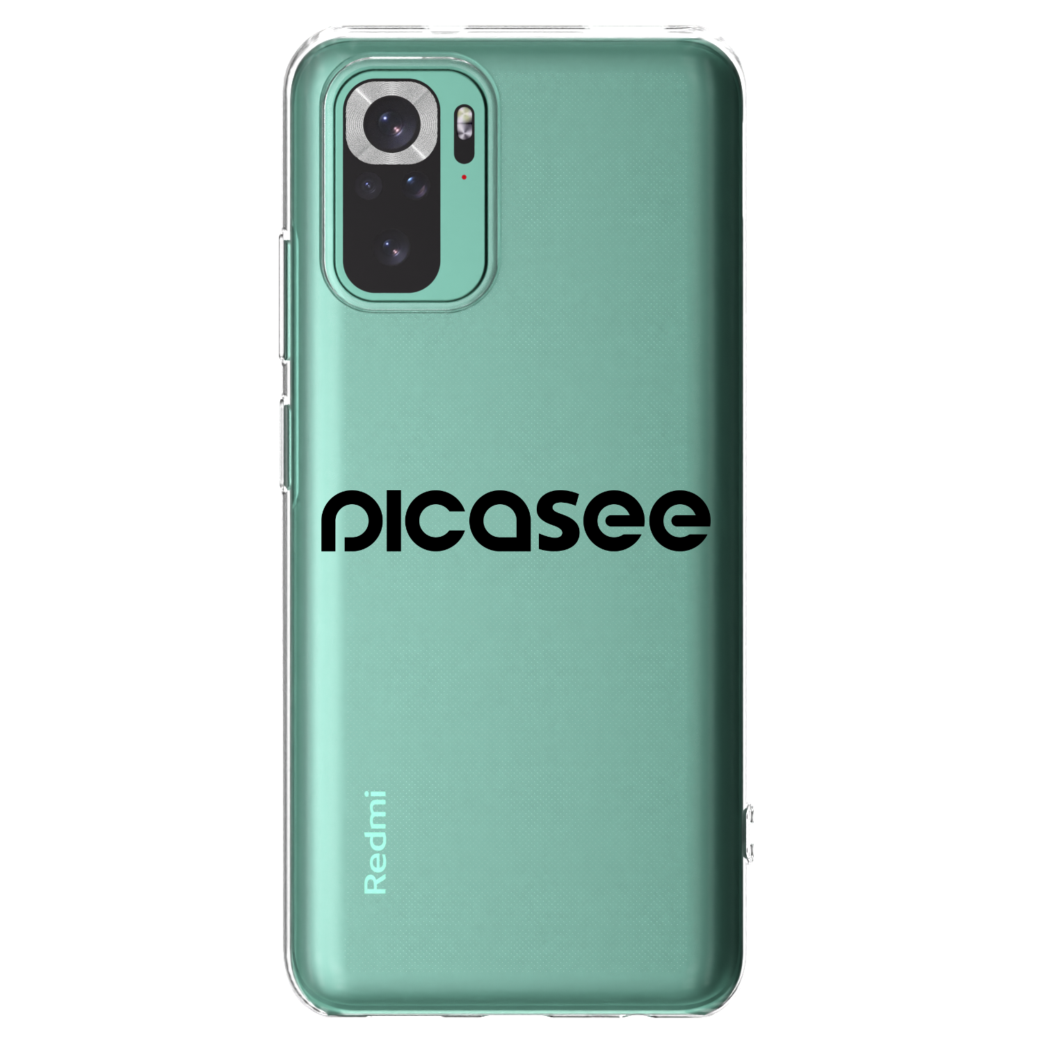 Picasee átlátszó szilikon tok az alábbi mobiltelefonokra Xiaomi Redmi Note 10 Pro - Picasee - new logo - black