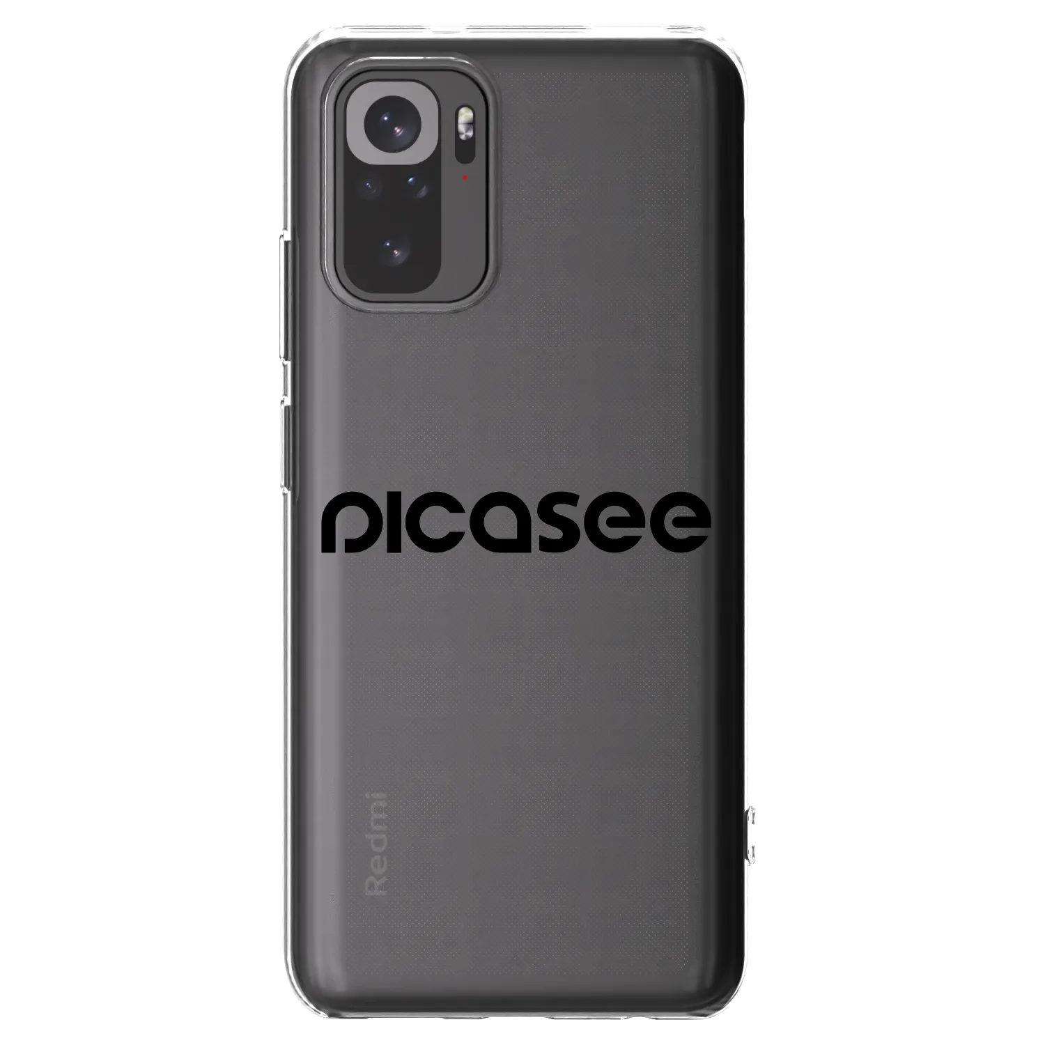 Picasee átlátszó szilikon tok az alábbi mobiltelefonokra Xiaomi Redmi Note 10S - Picasee - new logo - black