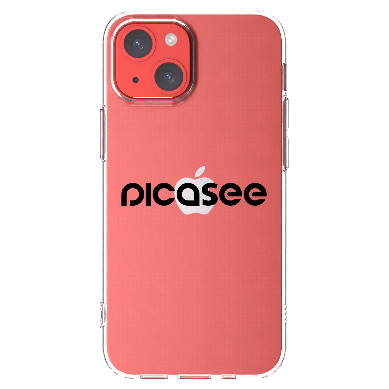 Picasee átlátszó szilikon tok az alábbi mobiltelefonokra Apple iPhone 13 mini - Picasee - new logo - black