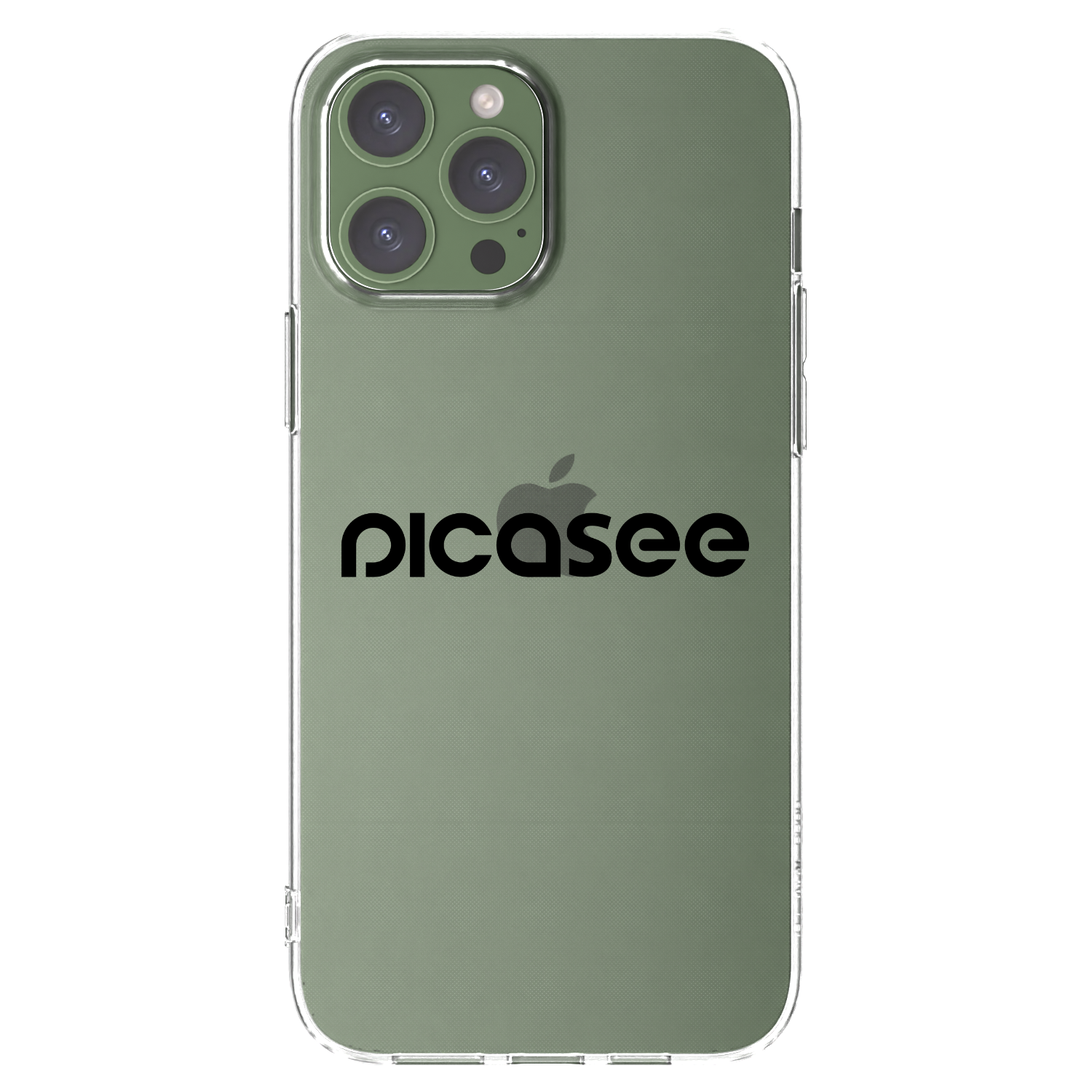 Picasee átlátszó szilikon tok az alábbi mobiltelefonokra Apple iPhone 13 Pro Max - Picasee - new logo - black