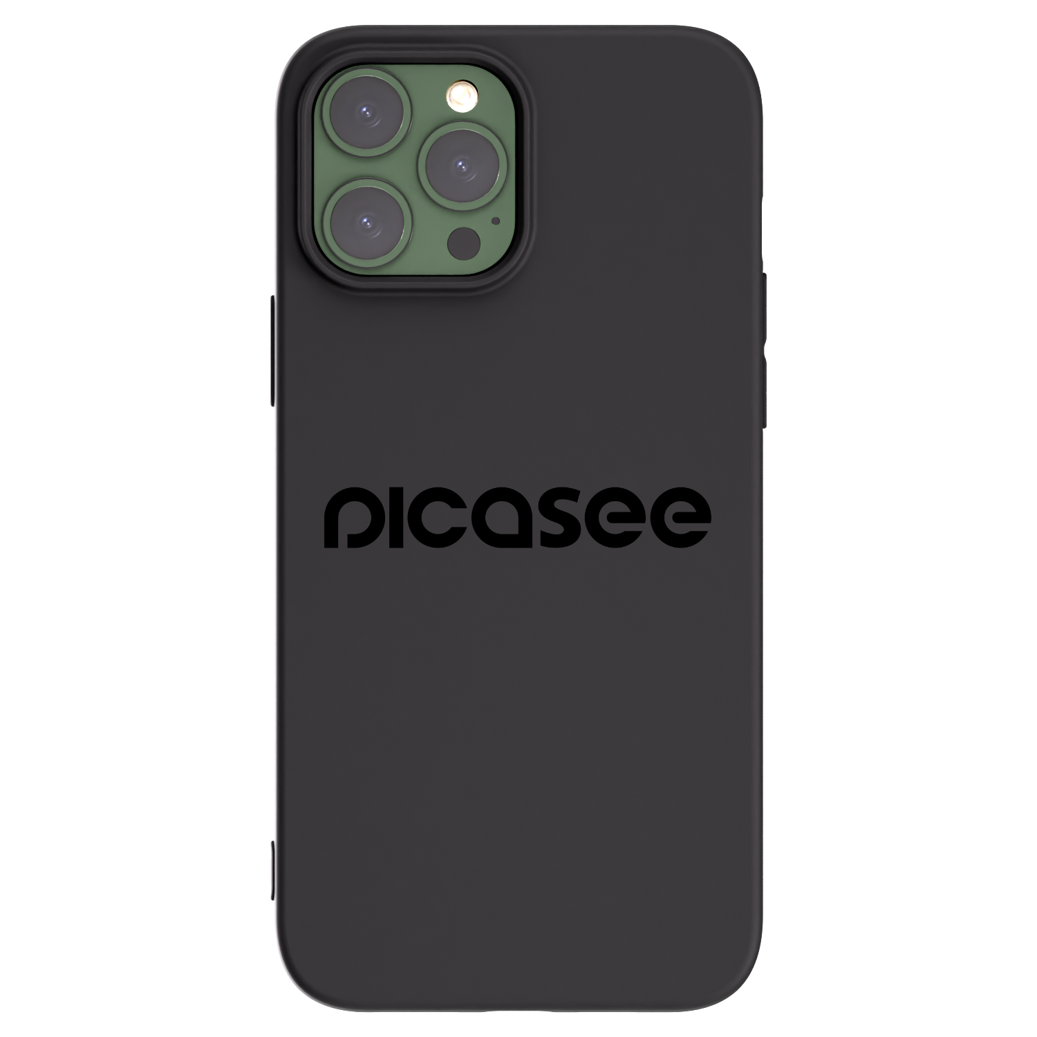 Picasee fekete szilikon tok az alábbi mobiltelefonokra Apple iPhone 13 Pro Max - Picasee - new logo - black