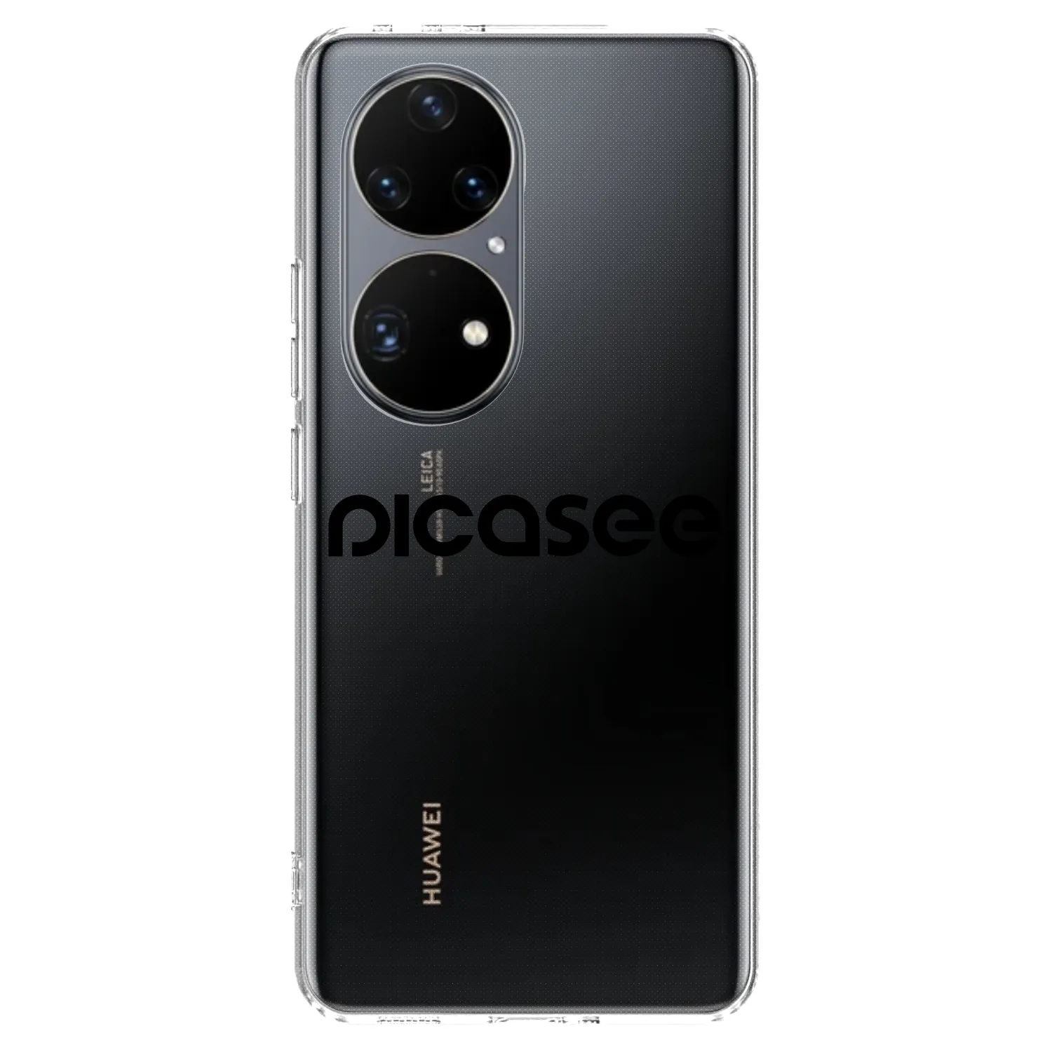 Picasee átlátszó szilikon tok az alábbi mobiltelefonokra Huawei P50 - Picasee - new logo - black