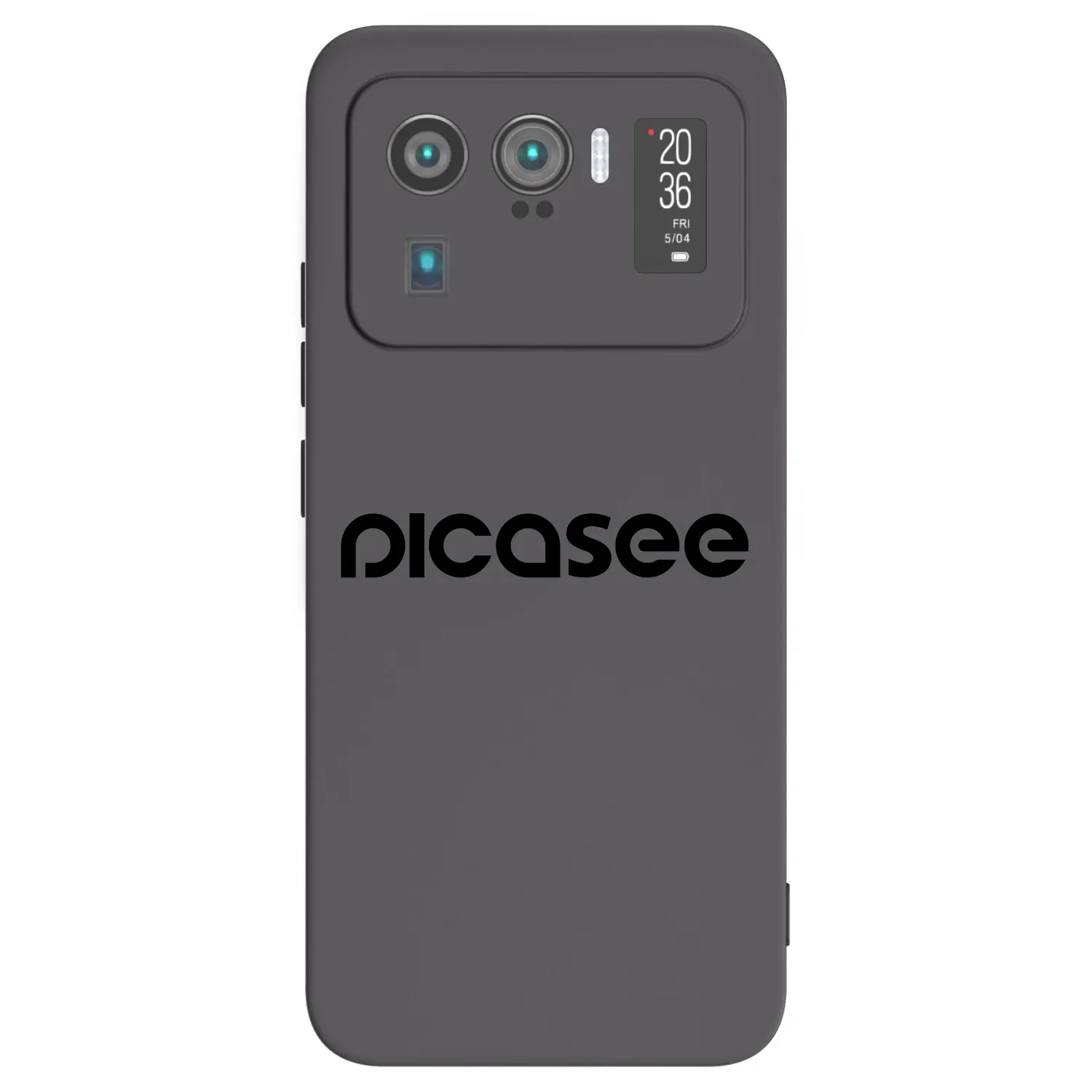 Picasee fekete szilikon tok az alábbi mobiltelefonokra Xiaomi Mi 11 Ultra - Picasee - new logo - black