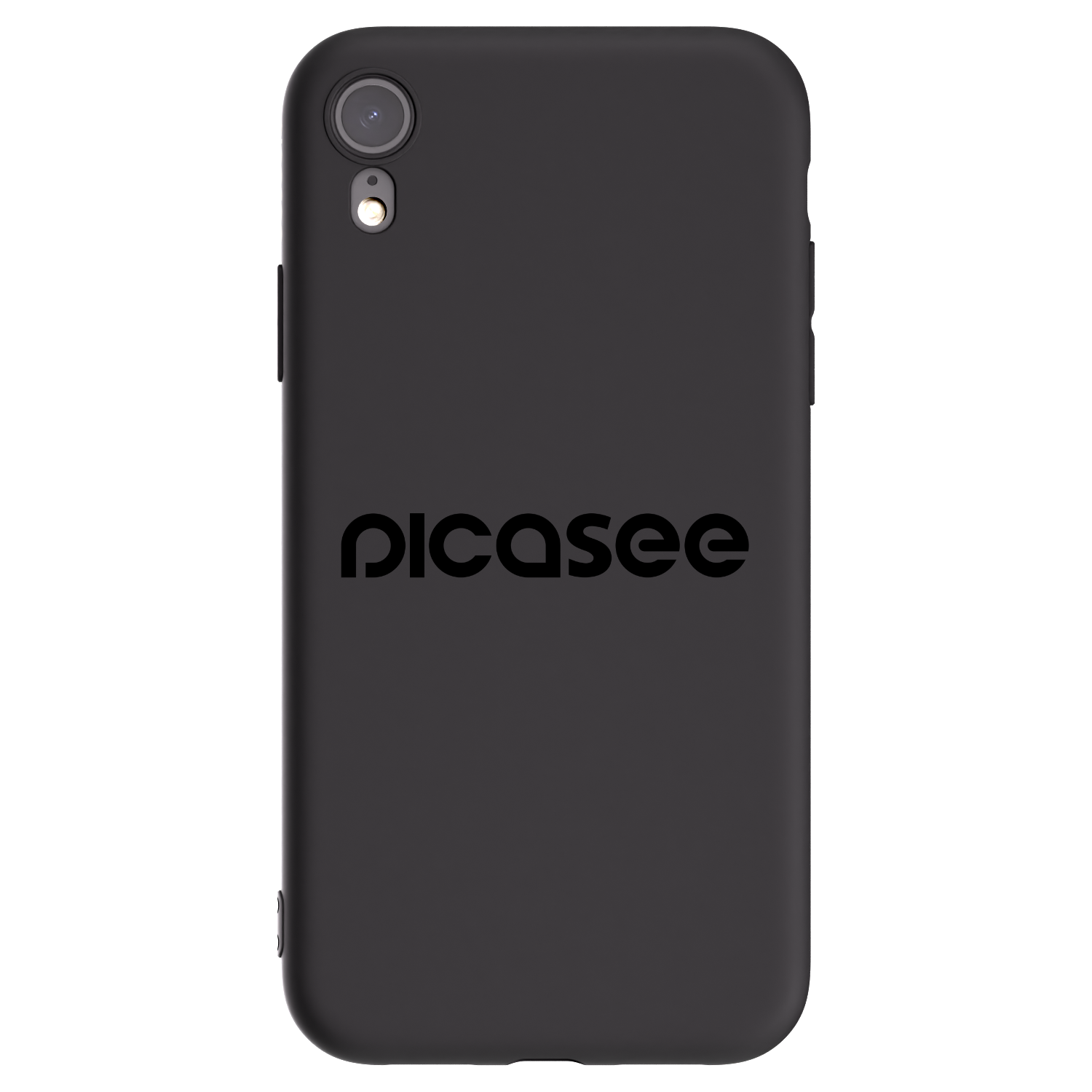 Picasee fekete szilikon tok az alábbi mobiltelefonokra Apple iPhone XR - Picasee - new logo - black