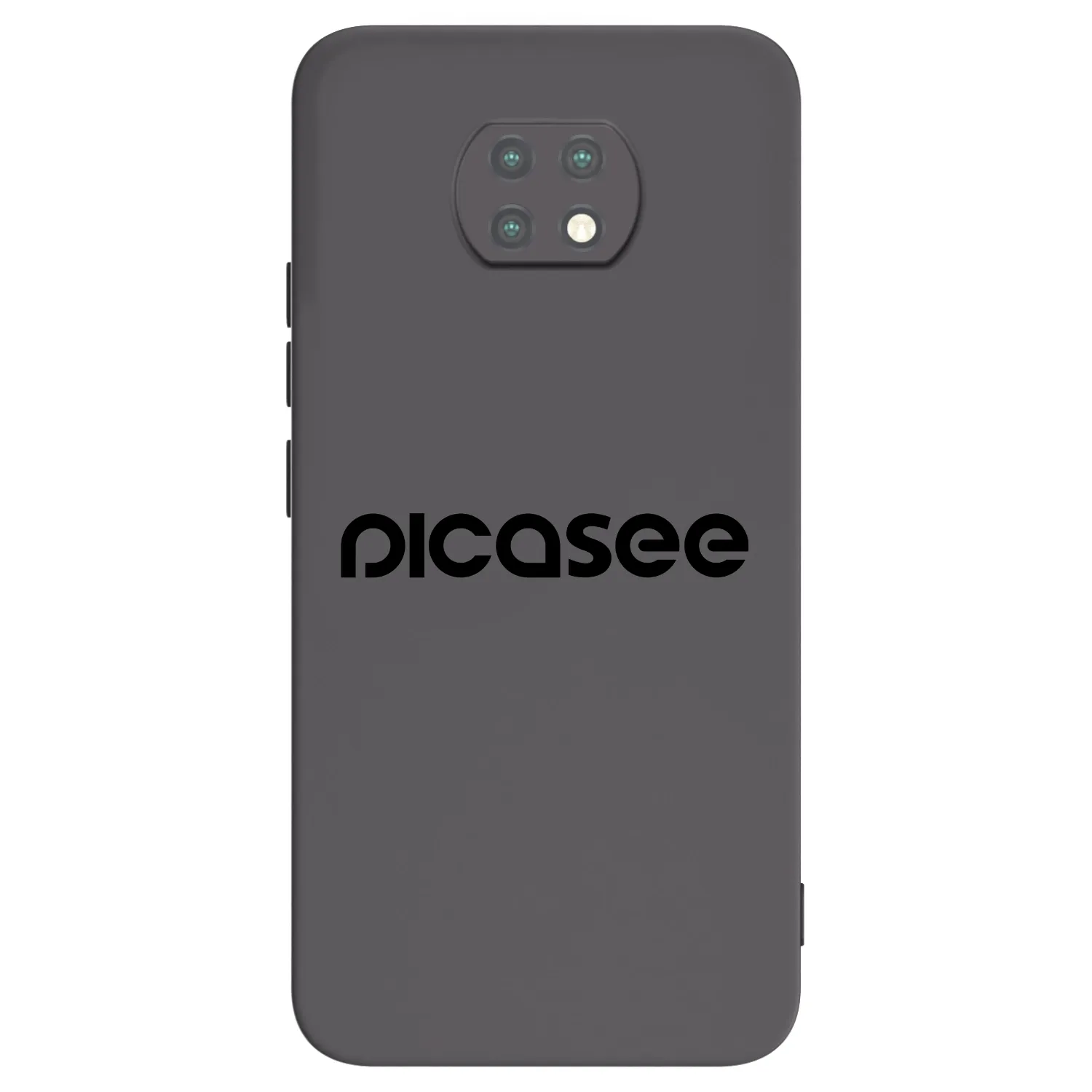 Picasee fekete szilikon tok az alábbi mobiltelefonokra Xiaomi Redmi Note 9T - Picasee - new logo - black