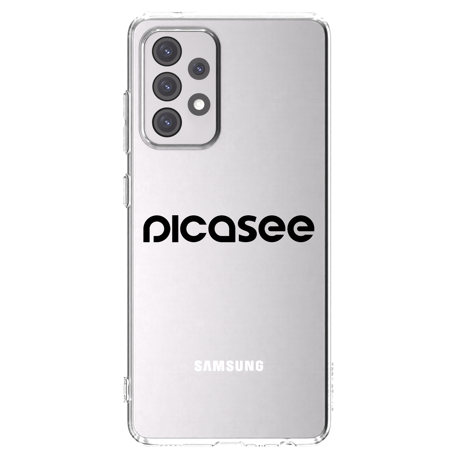 Picasee átlátszó szilikon tok az alábbi mobiltelefonokra Samsung Galaxy A52s 5G A528B - Picasee - new logo - black