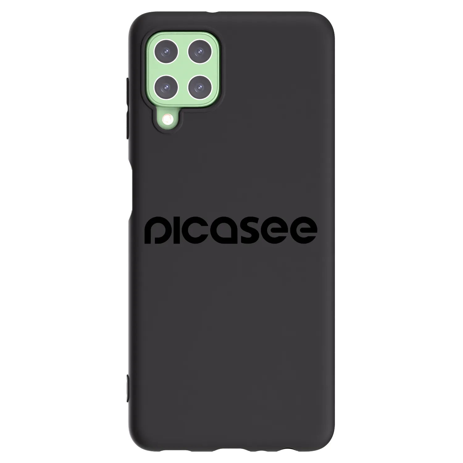 Picasee fekete szilikon tok az alábbi mobiltelefonokra Samsung Galaxy A22 A225F 4G - Picasee - new logo - black