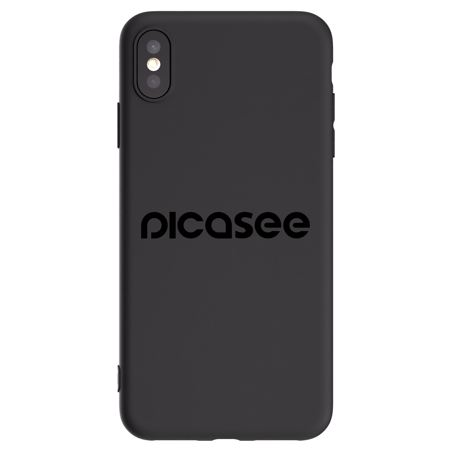 Picasee fekete szilikon tok az alábbi mobiltelefonokra Apple iPhone XS Max - Picasee - new logo - black