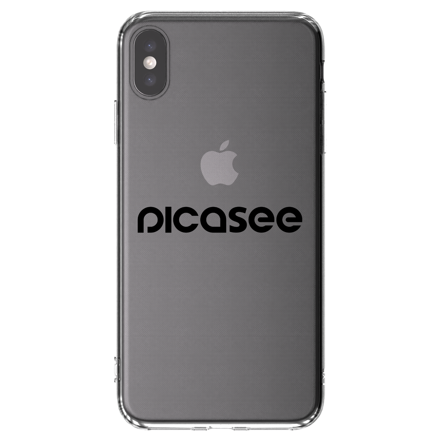 Picasee átlátszó szilikon tok az alábbi mobiltelefonokra Apple iPhone XS Max - Picasee - new logo - black