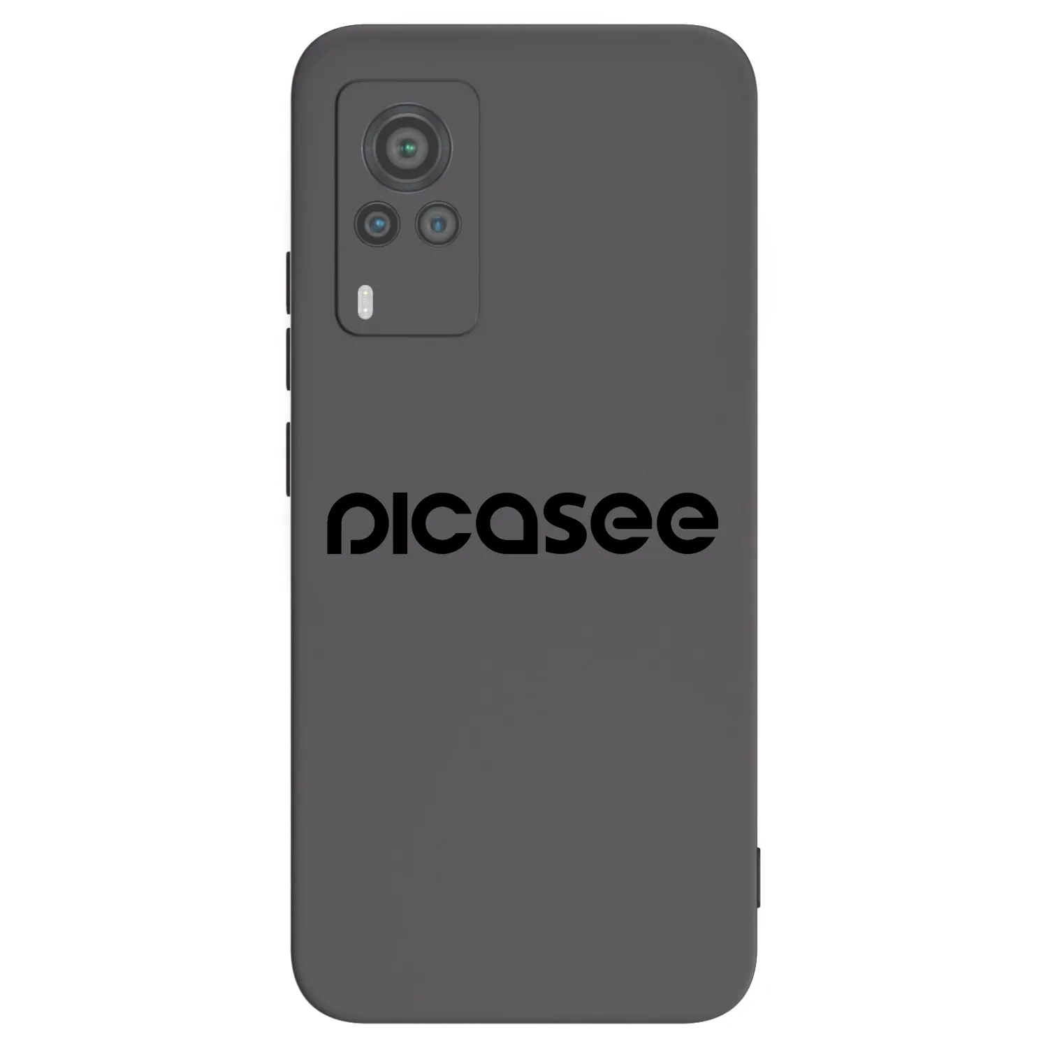 Picasee fekete szilikon tok az alábbi mobiltelefonokra Vivo X60 Pro 5G - Picasee - new logo - black