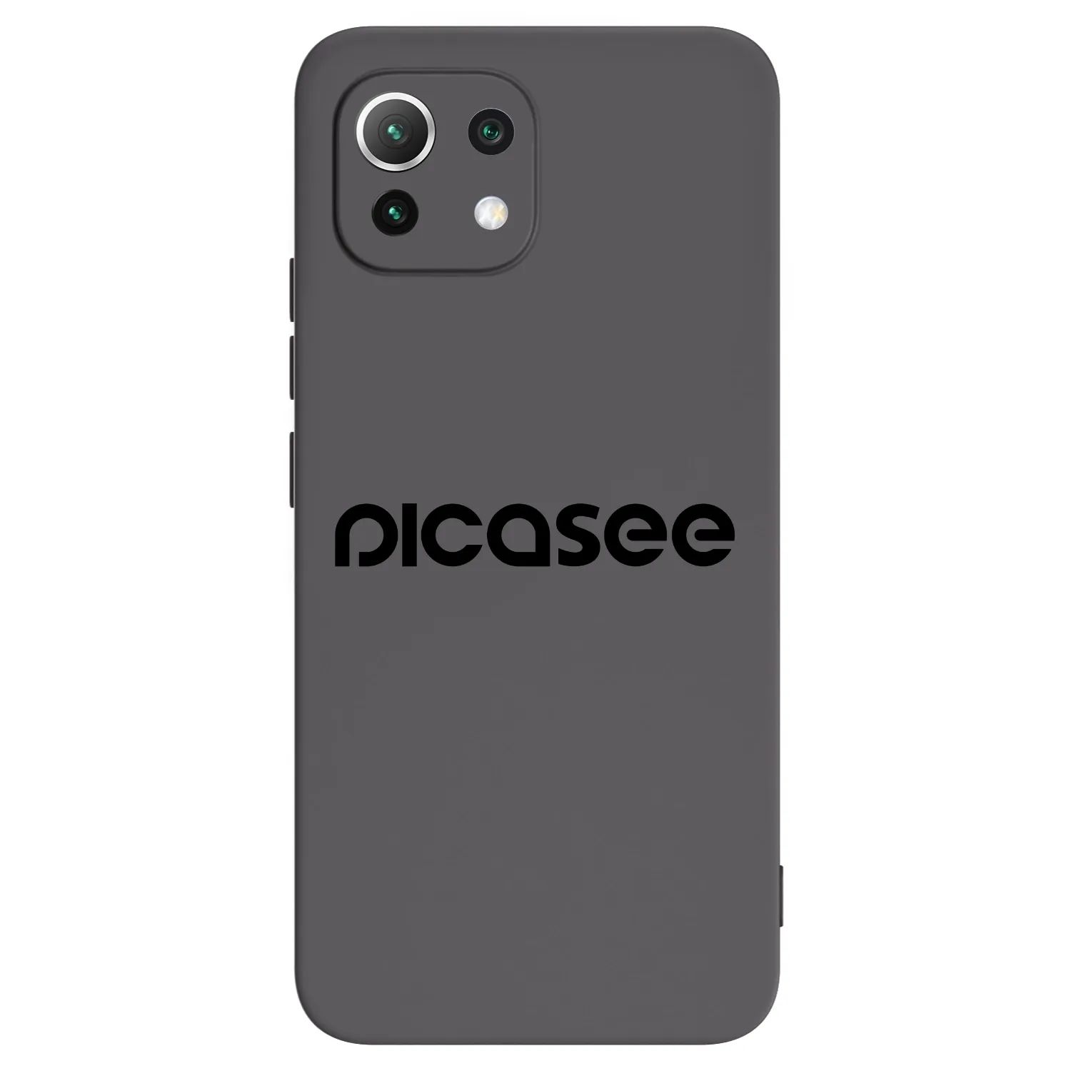 Picasee fekete szilikon tok az alábbi mobiltelefonokra Xiaomi 11 Lite 5G NE - Picasee - new logo - black