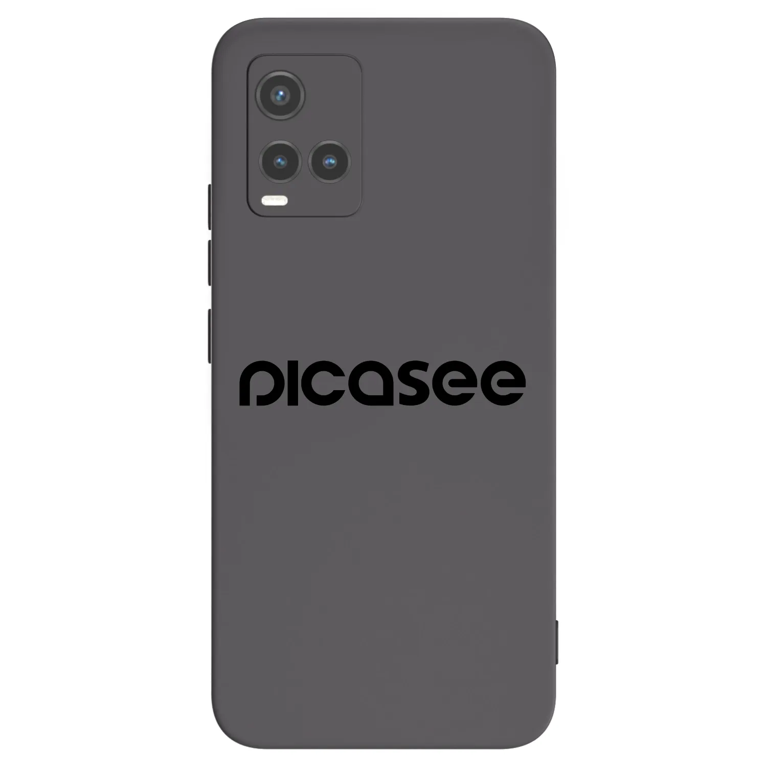 Picasee fekete szilikon tok az alábbi mobiltelefonokra Vivo Y33s - Picasee - new logo - black