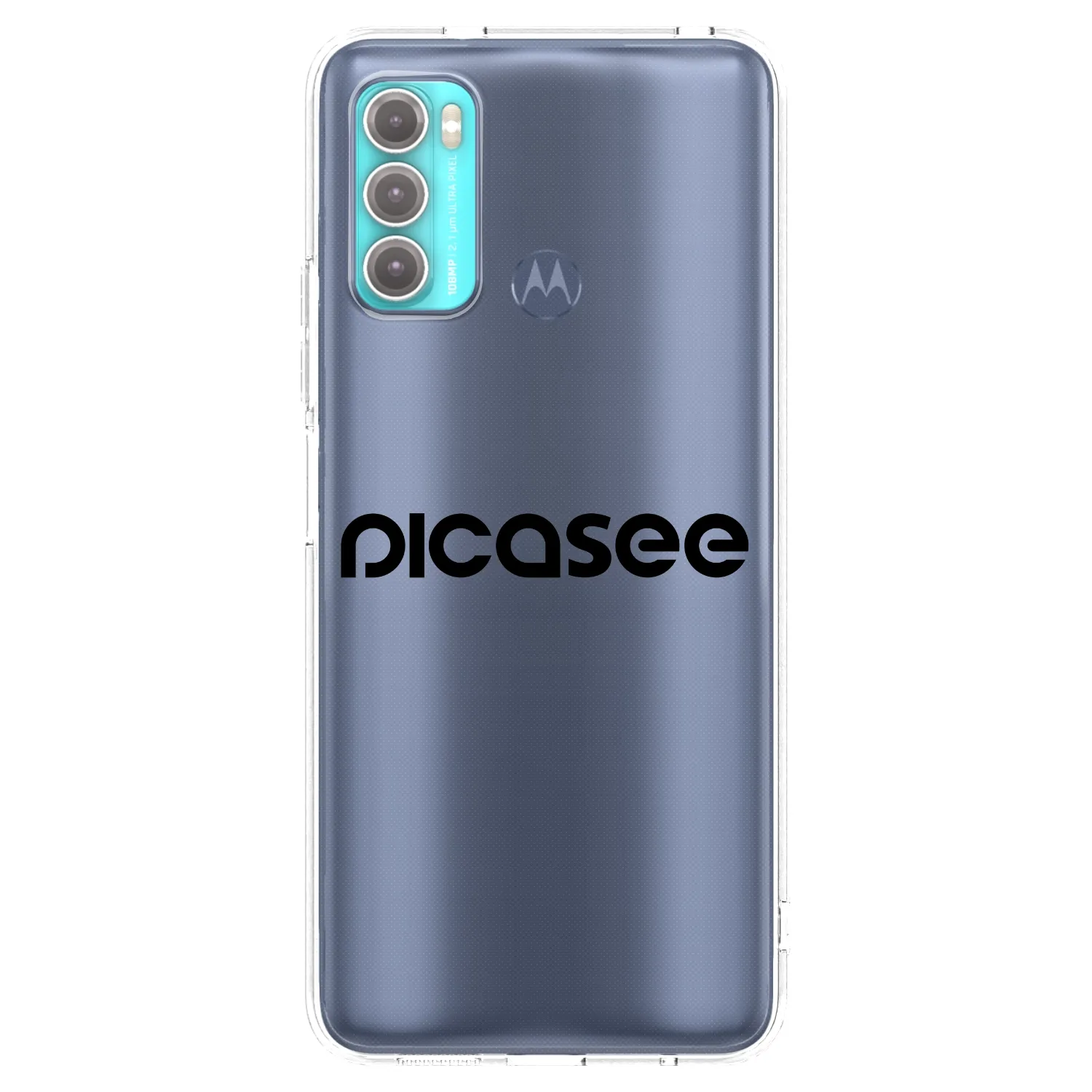 Picasee átlátszó szilikon tok az alábbi mobiltelefonokra Motorola Moto G60 - Picasee - new logo - black