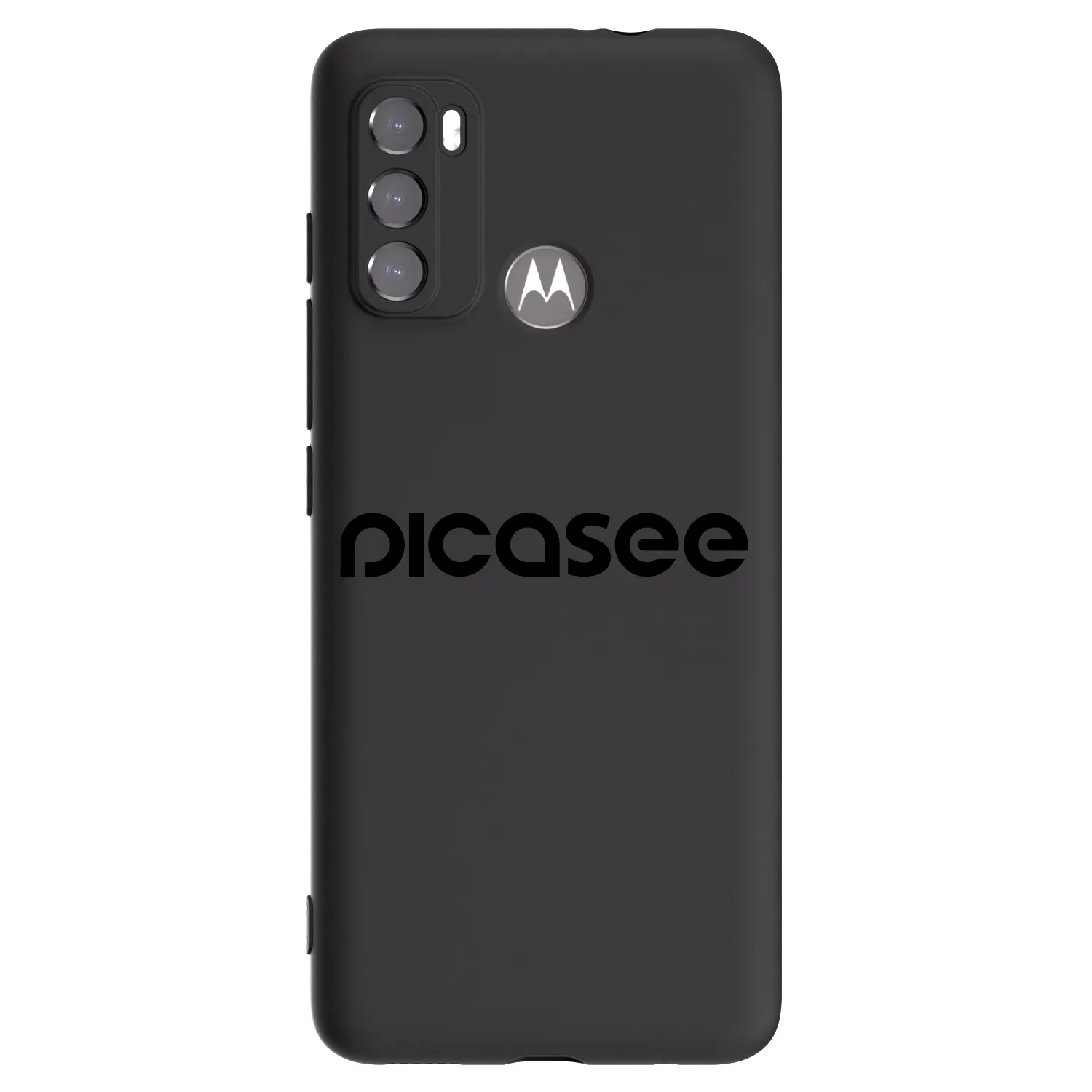 Picasee fekete szilikon tok az alábbi mobiltelefonokra Motorola Moto G60 - Picasee - new logo - black