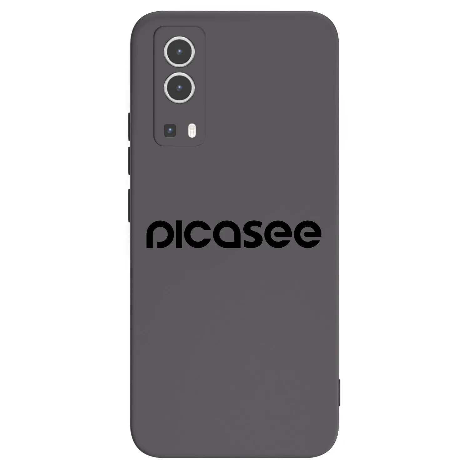 Picasee fekete szilikon tok az alábbi mobiltelefonokra Vivo Y72 5G - Picasee - new logo - black