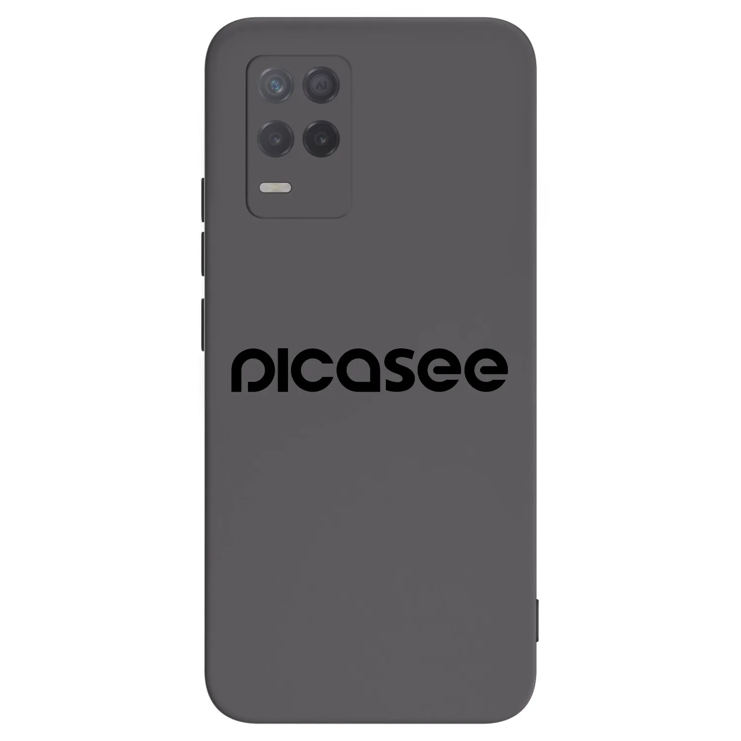 Picasee fekete szilikon tok az alábbi mobiltelefonokra Realme 8 5G - Picasee - new logo - black