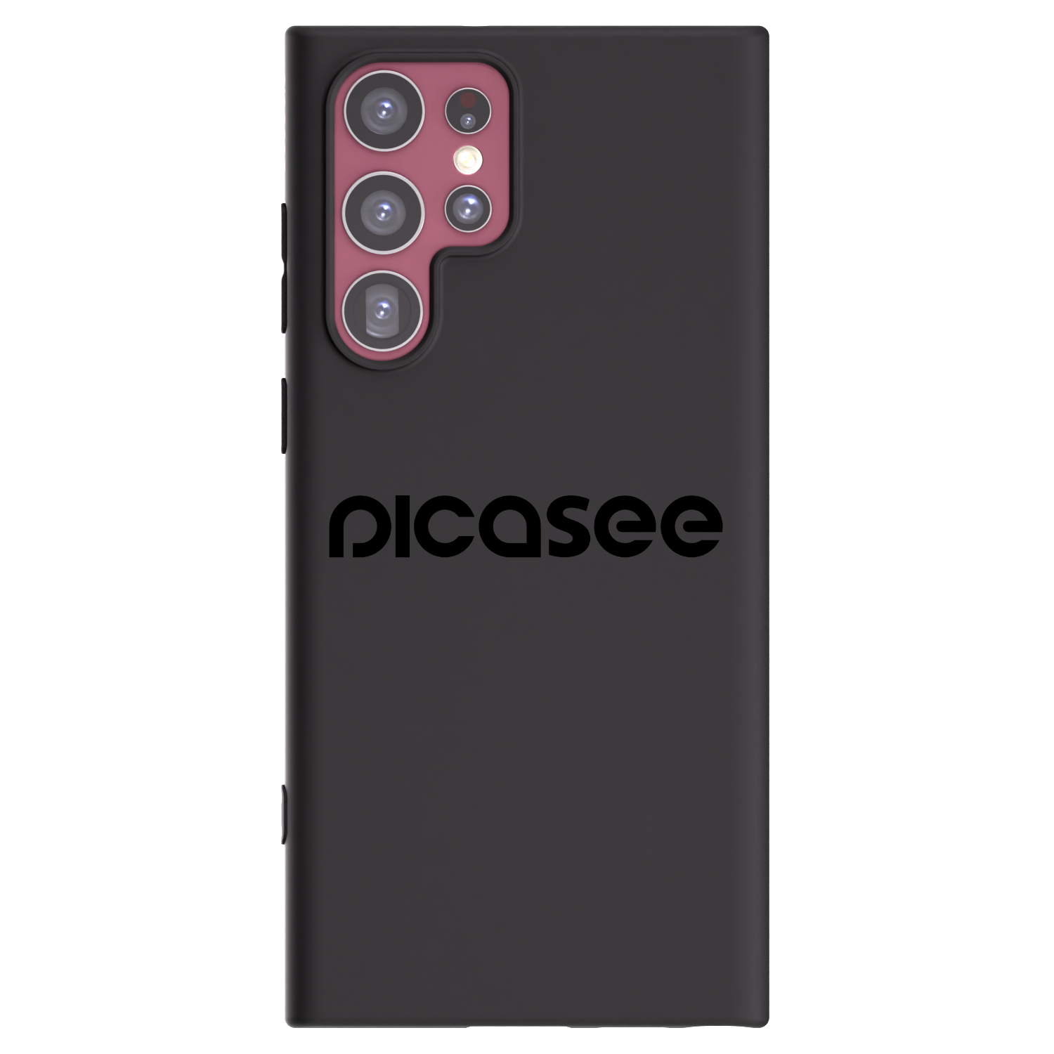 Picasee fekete szilikon tok az alábbi mobiltelefonokra Samsung Galaxy S22 Ultra 5G - Picasee - new logo - black