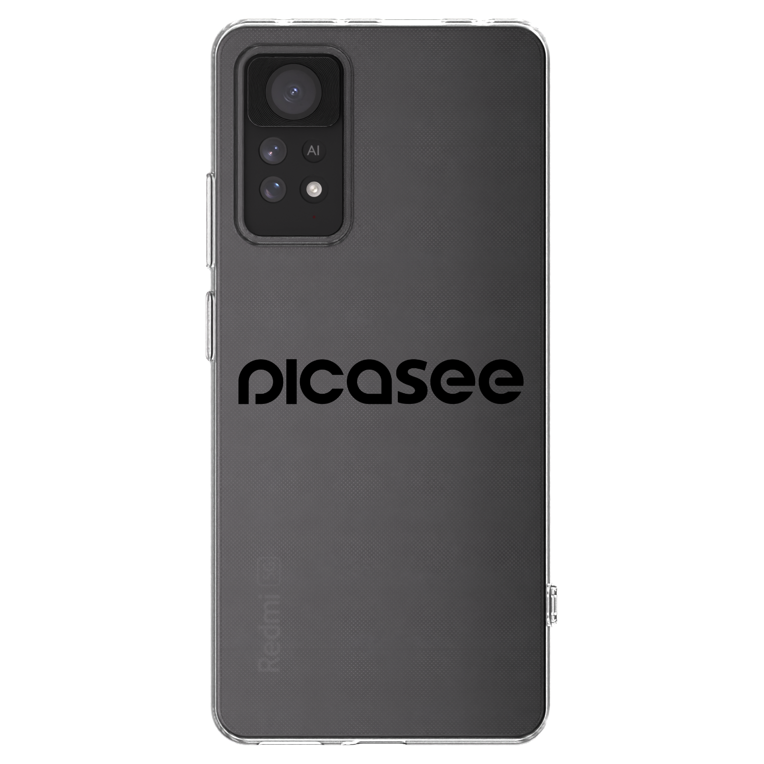 Picasee átlátszó szilikon tok az alábbi mobiltelefonokra Xiaomi Redmi Note 11 Pro - Picasee - new logo - black