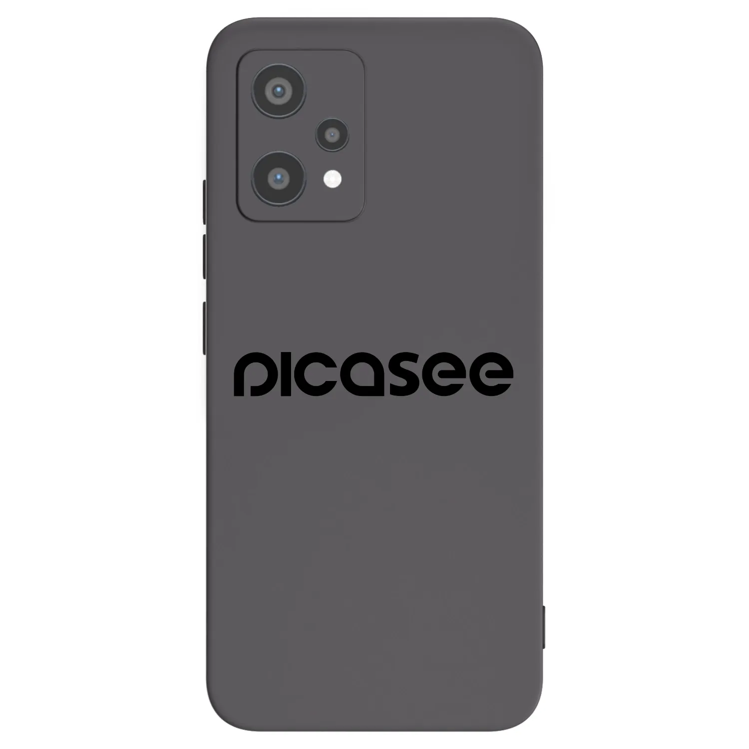 Picasee fekete szilikon tok az alábbi mobiltelefonokra Realme 9 Pro 5G - Picasee - new logo - black