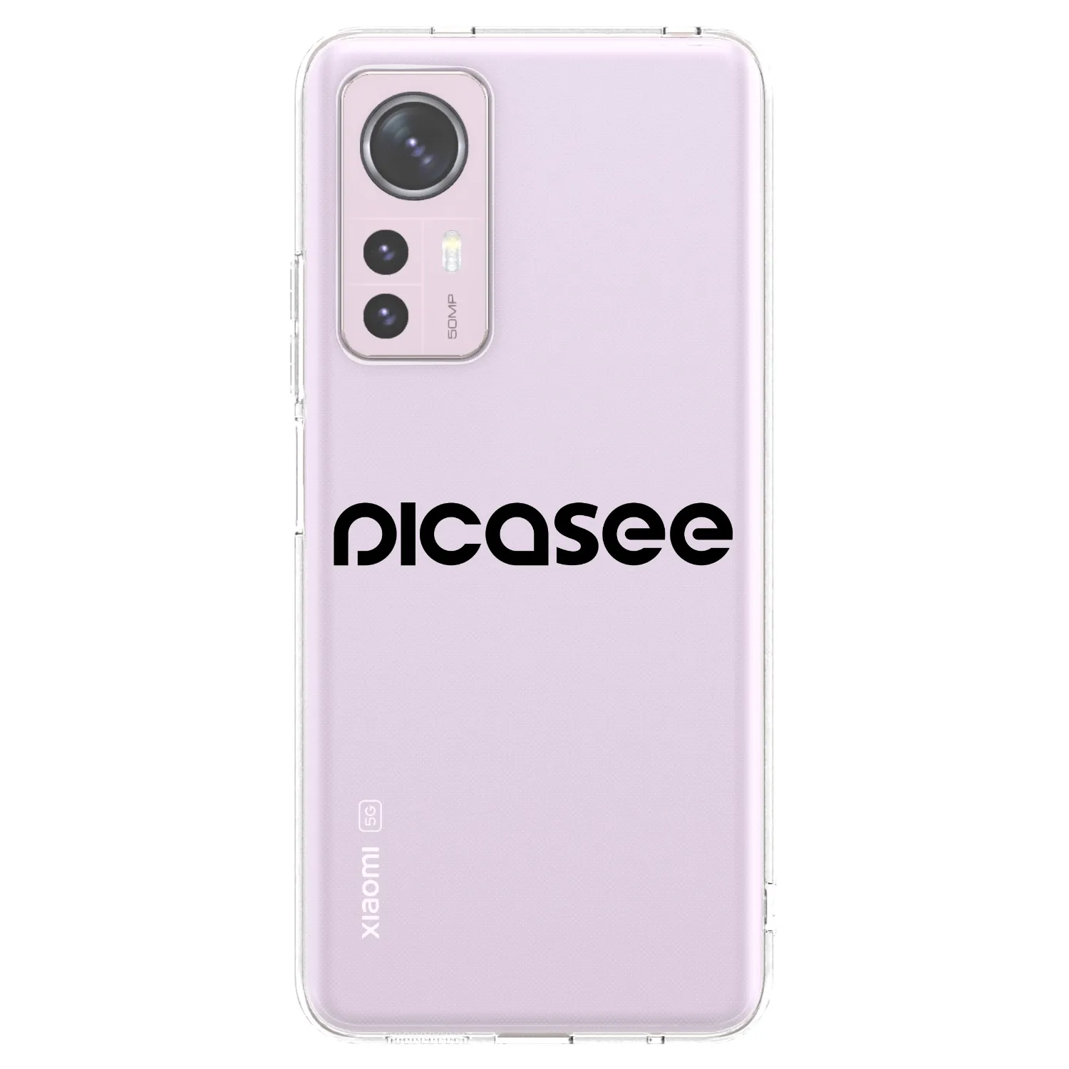Picasee átlátszó szilikon tok az alábbi mobiltelefonokra Xiaomi 12 - Picasee - new logo - black