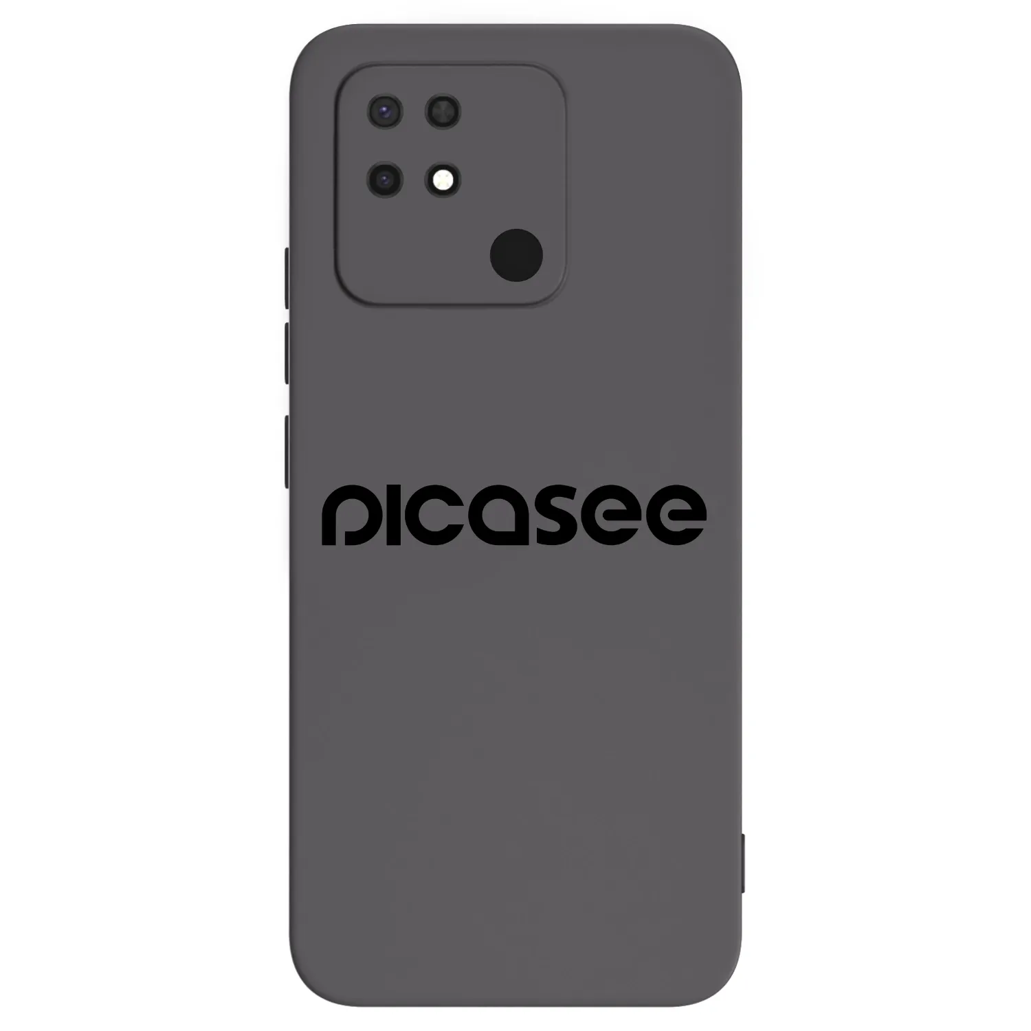 Picasee fekete szilikon tok az alábbi mobiltelefonokra Xiaomi Redmi 10C - Picasee - new logo - black
