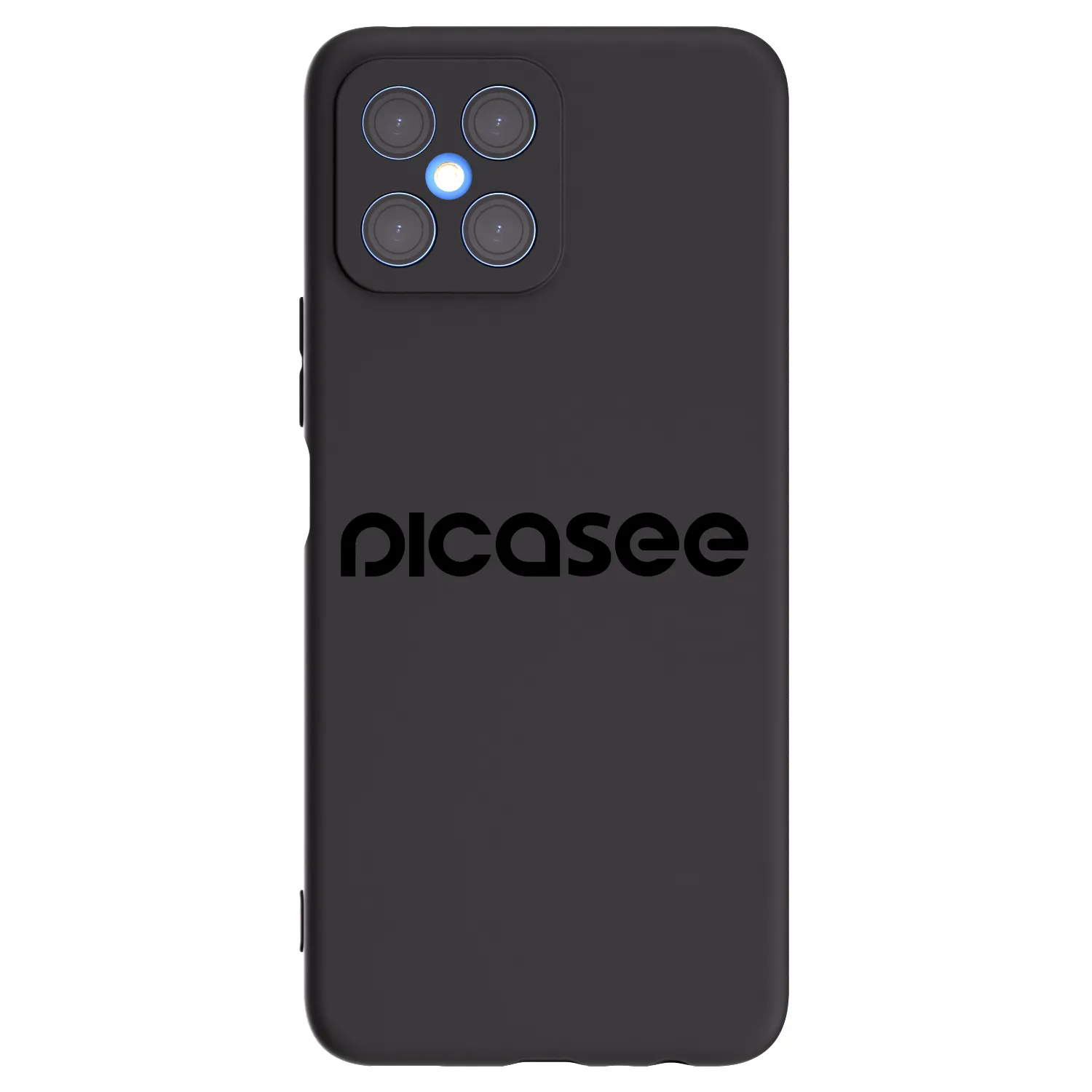 Picasee fekete szilikon tok az alábbi mobiltelefonokra Honor X8 4G - Picasee - new logo - black