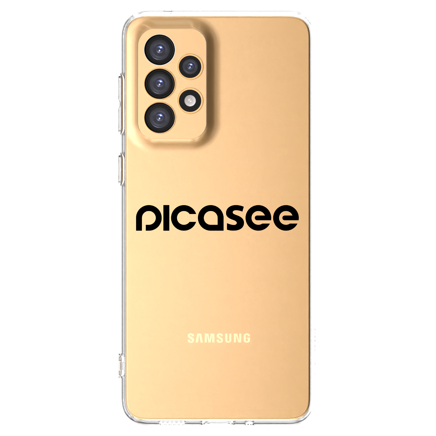 Picasee átlátszó szilikon tok az alábbi mobiltelefonokra Samsung Galaxy A33 5G A336 - Picasee - new logo - black