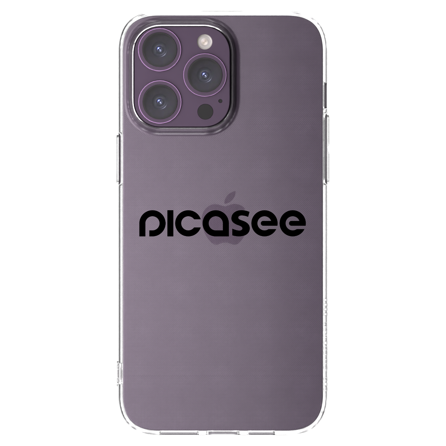 Picasee átlátszó szilikon tok az alábbi mobiltelefonokra Apple iPhone 14 Pro Max - Picasee - new logo - black