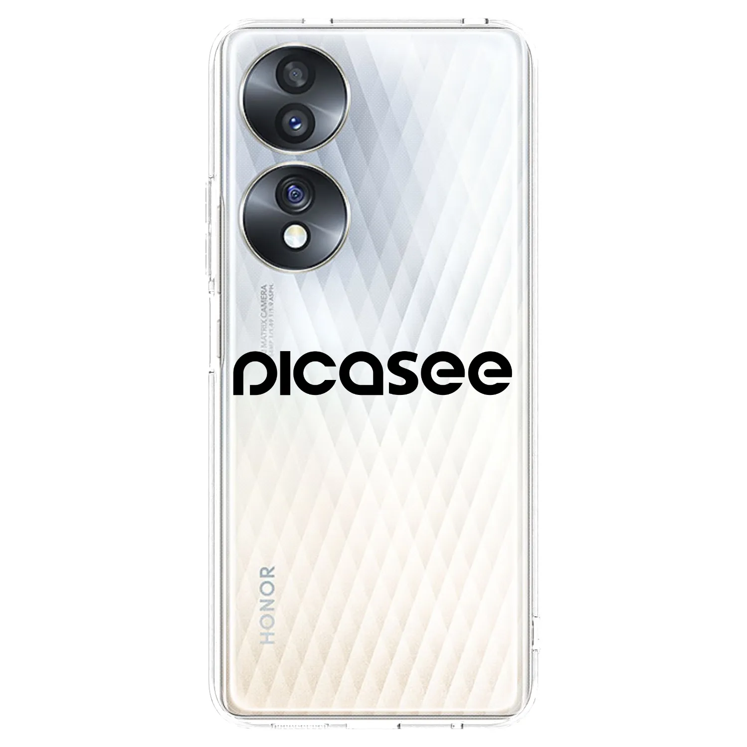Picasee átlátszó szilikon tok az alábbi mobiltelefonokra Honor 70 - Picasee - new logo - black
