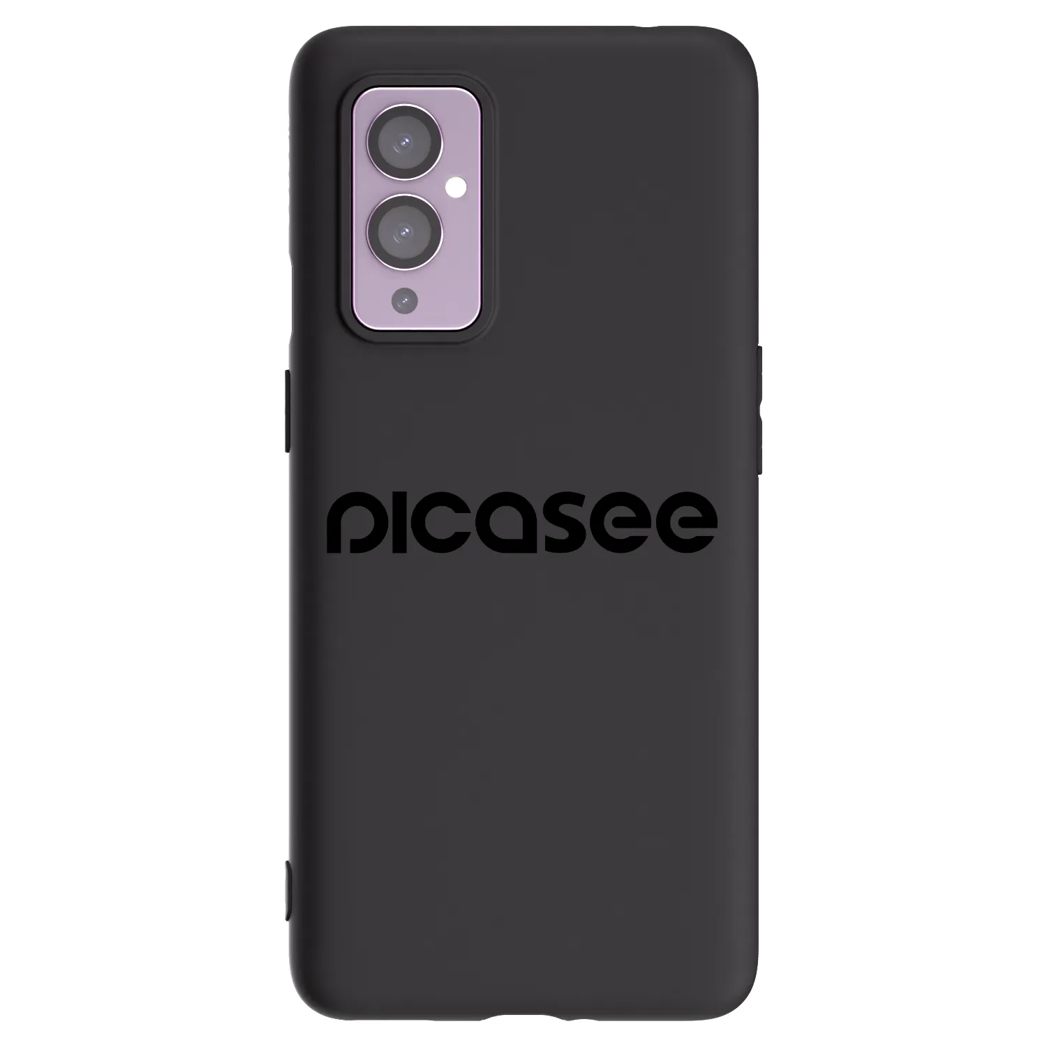 Picasee fekete szilikon tok az alábbi mobiltelefonokra OnePlus 9 - Picasee - new logo - black