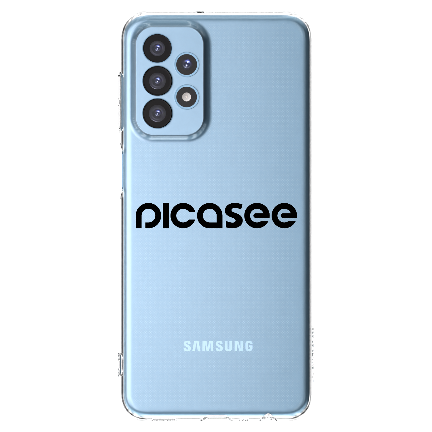 Picasee átlátszó szilikon tok az alábbi mobiltelefonokra Samsung Galaxy A23 A235F 4G - Picasee - new logo - black