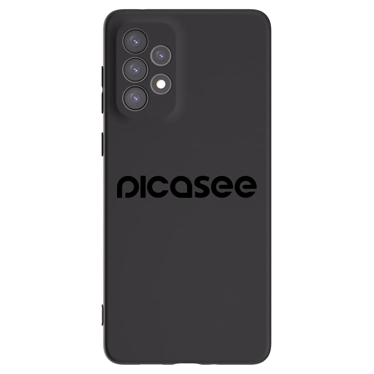 Picasee fekete szilikon tok az alábbi mobiltelefonokra Samsung Galaxy A73 5G - Picasee - new logo - black