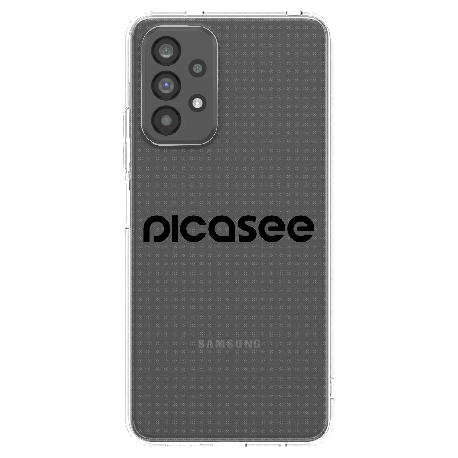 Picasee átlátszó szilikon tok az alábbi mobiltelefonokra Samsung Galaxy A73 5G - Picasee - new logo - black