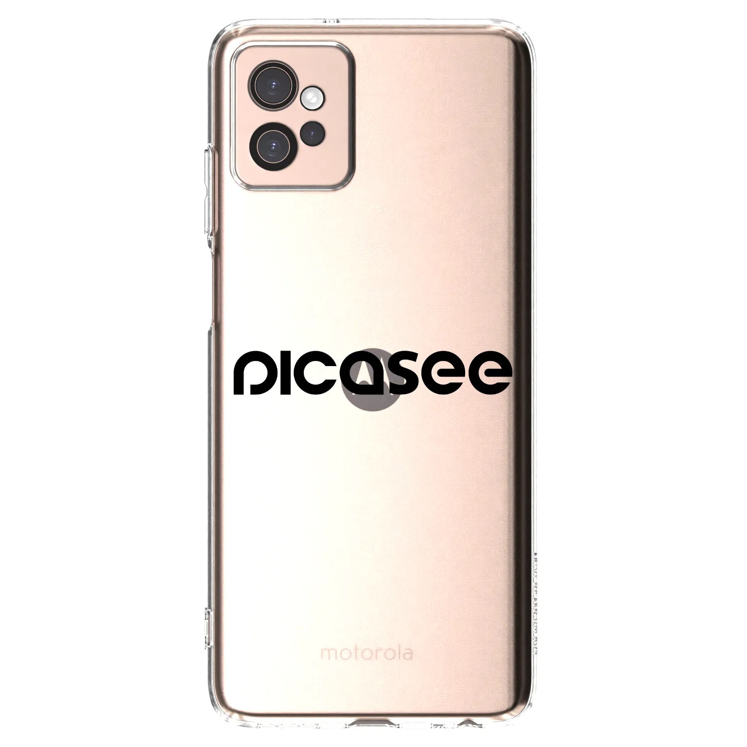 Picasee átlátszó szilikon tok az alábbi mobiltelefonokra Motorola Moto G32 - Picasee - new logo - black
