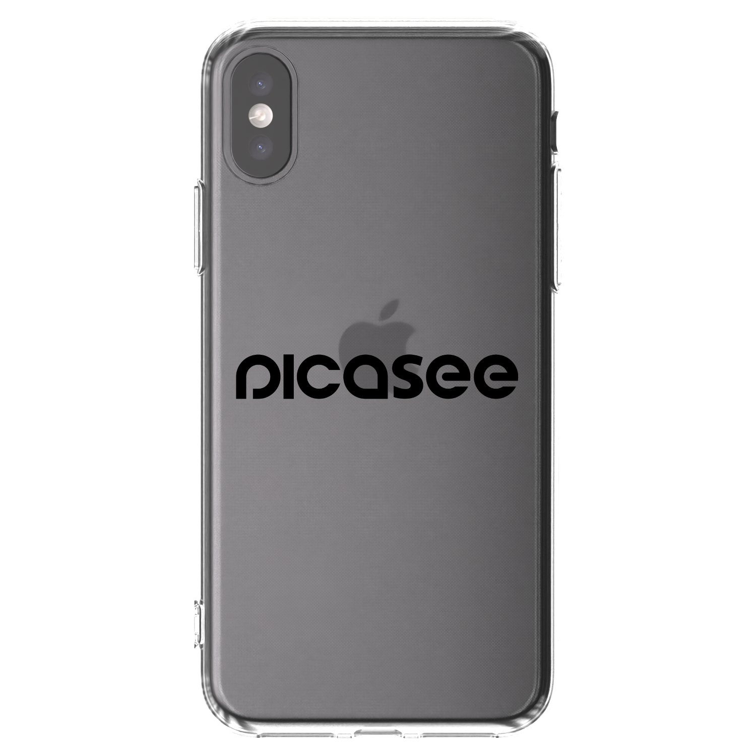 Picasee átlátszó szilikon tok az alábbi mobiltelefonokra Apple iPhone X/XS - Picasee - new logo - black