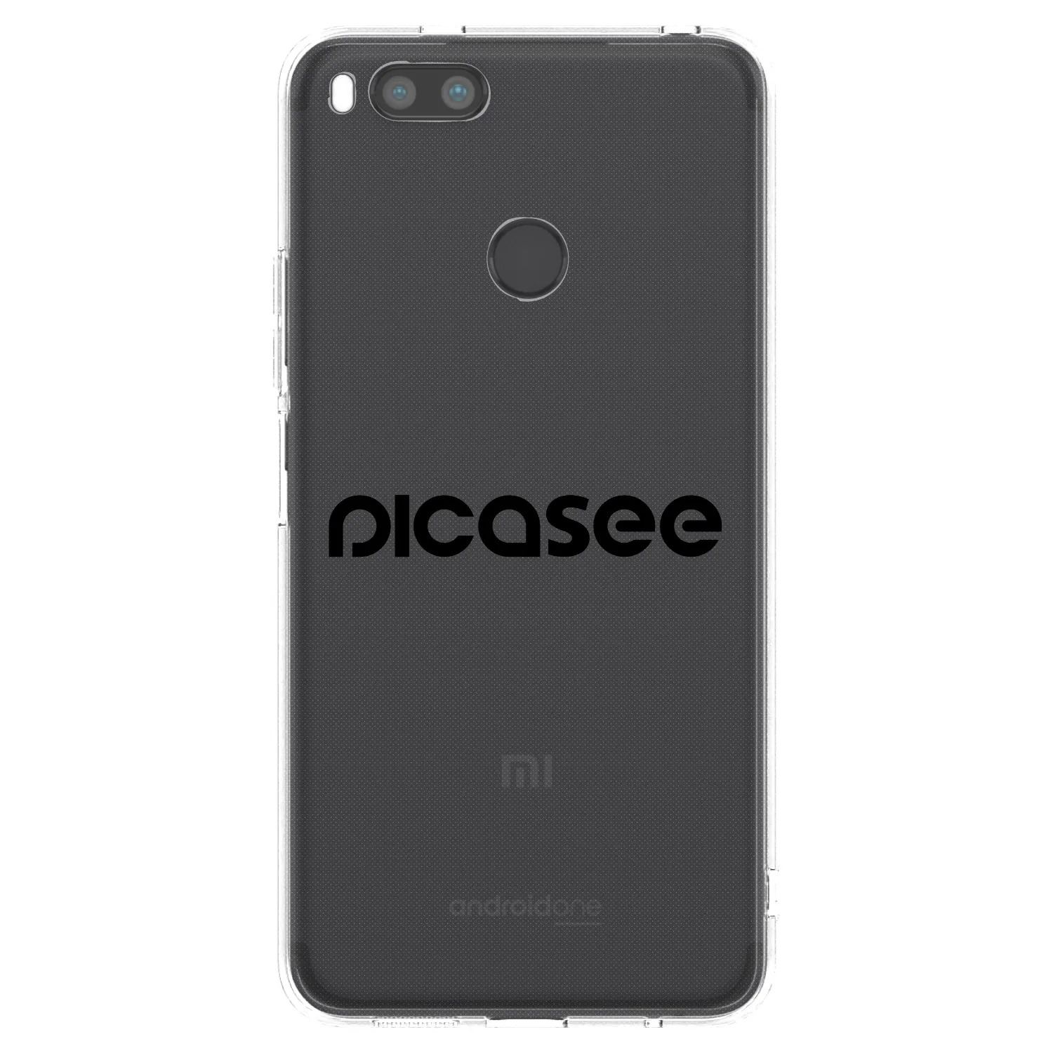 Picasee átlátszó szilikon tok az alábbi mobiltelefonokra Xiaomi Redmi A1 - Picasee - new logo - black