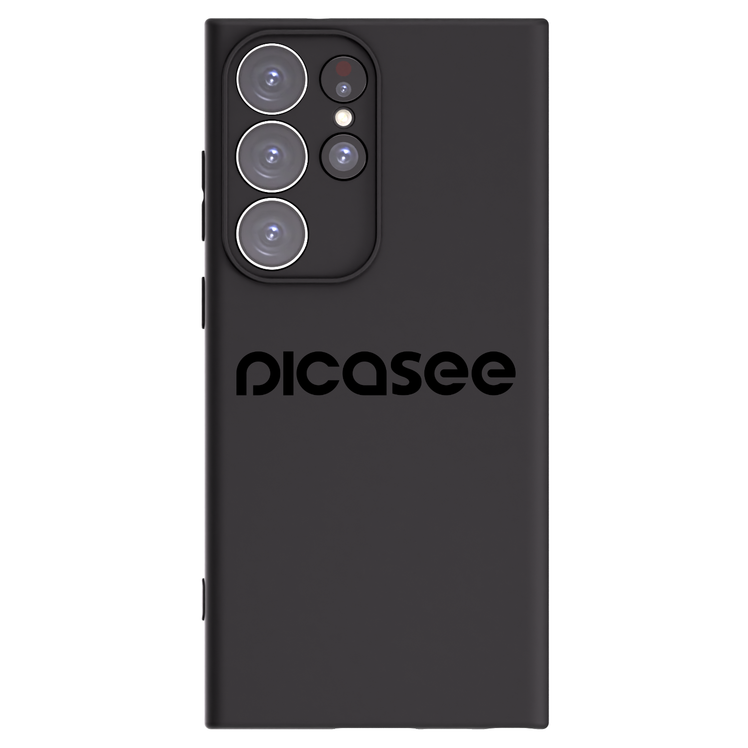 Picasee fekete szilikon tok az alábbi mobiltelefonokra Samsung Galaxy S23 Ultra 5G - Picasee - new logo - black