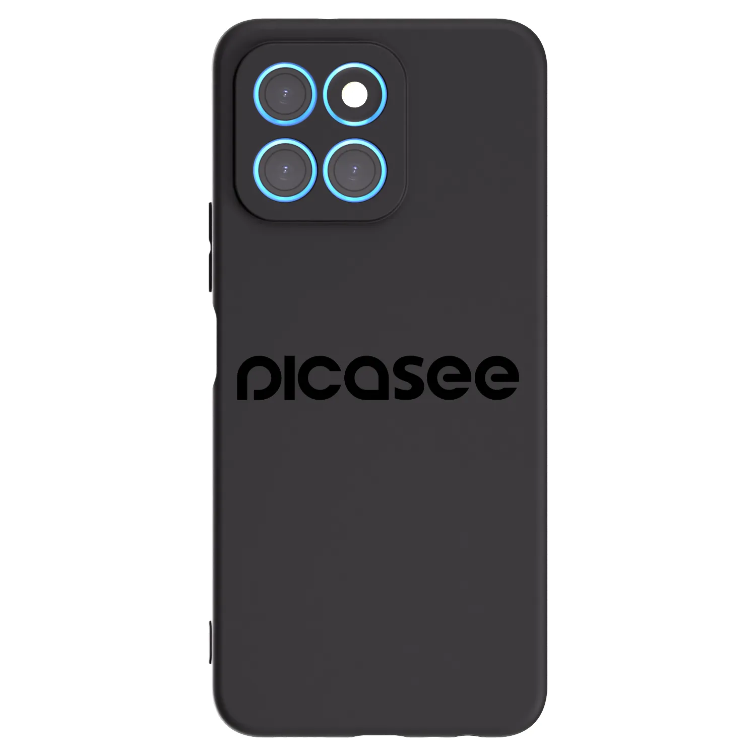 Picasee fekete szilikon tok az alábbi mobiltelefonokra Honor X8 5G - Picasee - new logo - black