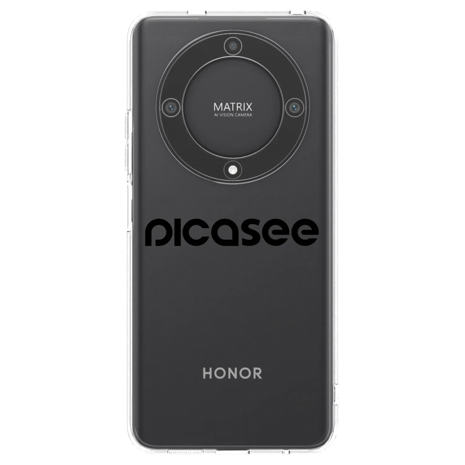 Picasee átlátszó szilikon tok az alábbi mobiltelefonokra Honor Magic5 Lite 5G - Picasee - new logo - black