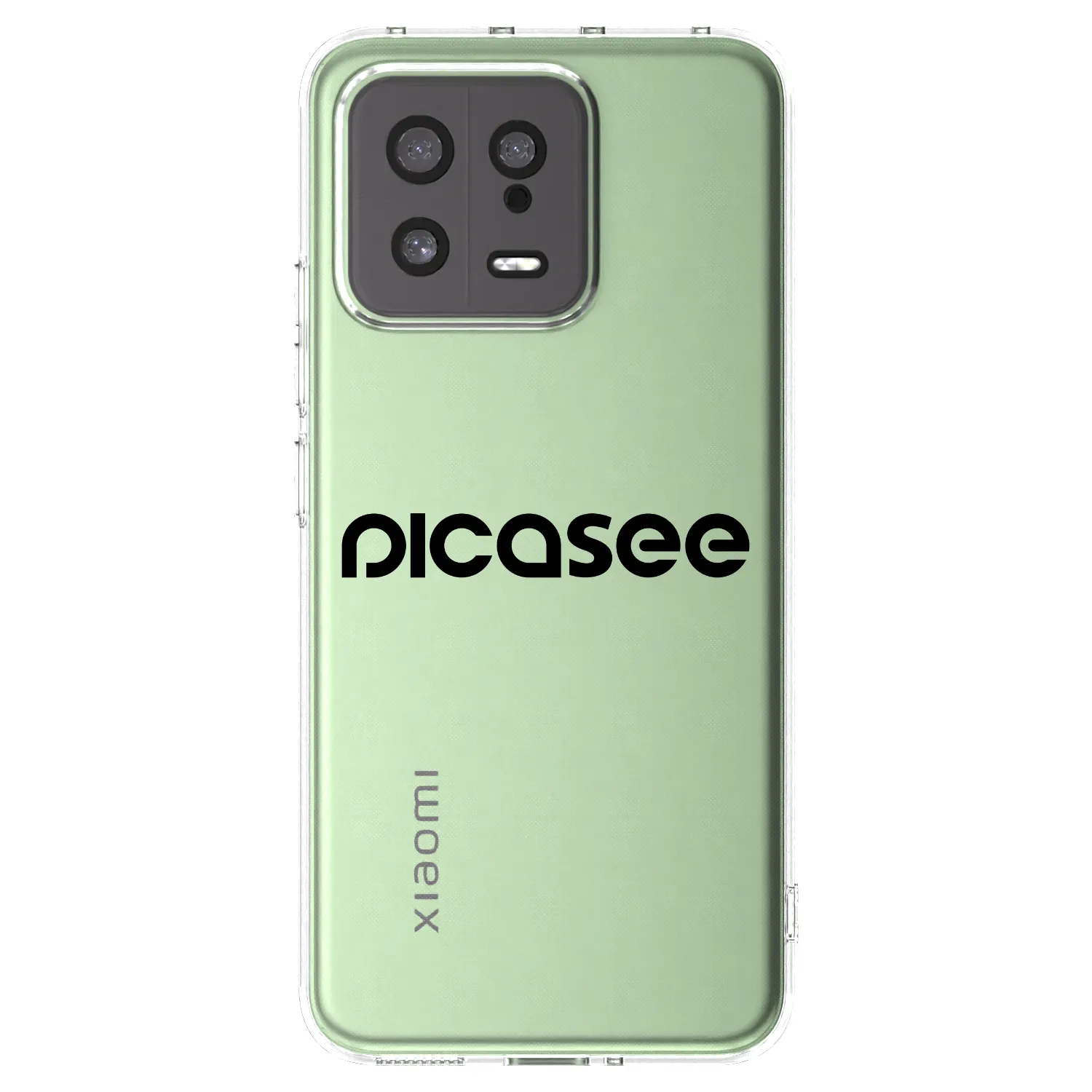 Picasee átlátszó szilikon tok az alábbi mobiltelefonokra Xiaomi 13 - Picasee - new logo - black