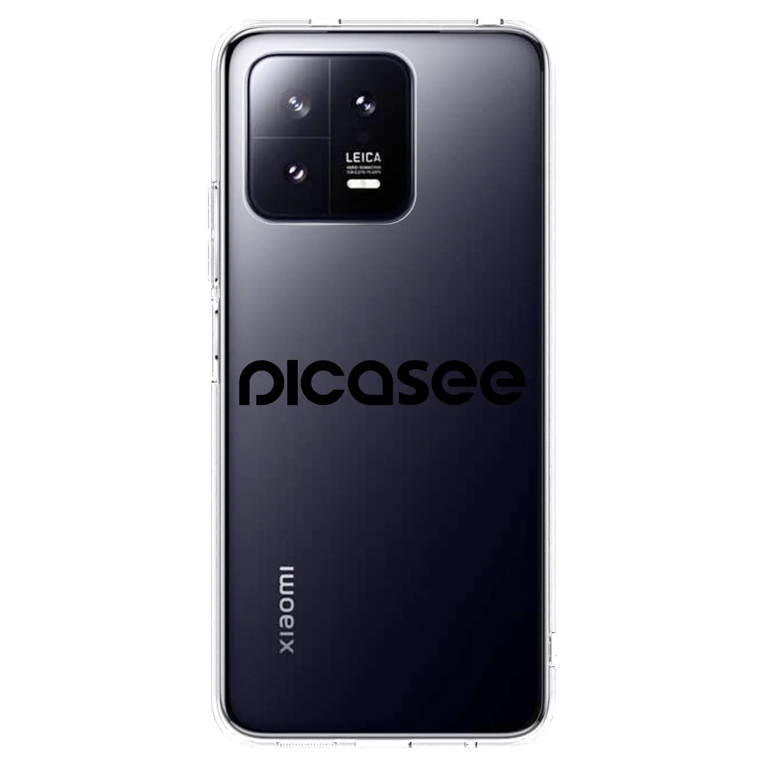 Picasee átlátszó szilikon tok az alábbi mobiltelefonokra Xiaomi 13 Pro - Picasee - new logo - black