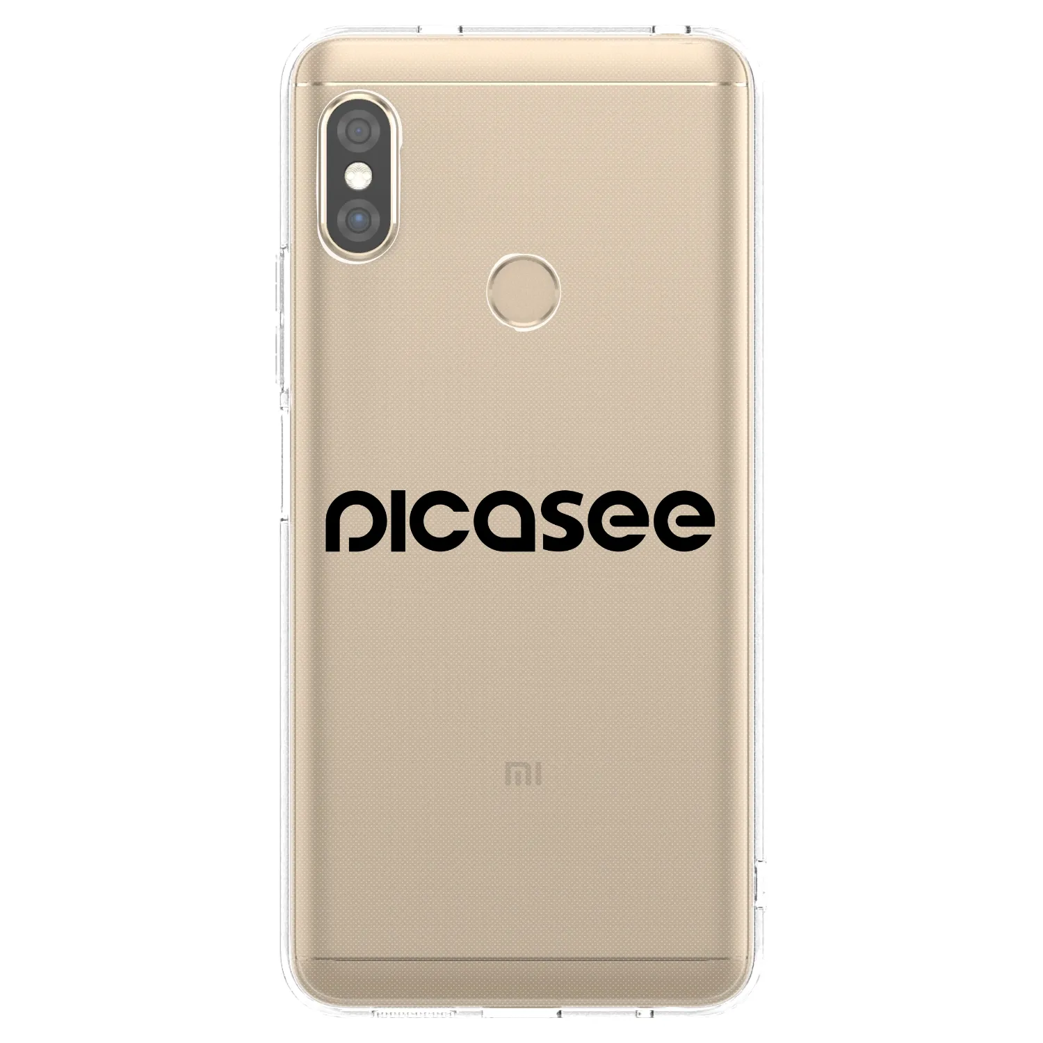 Picasee átlátszó szilikon tok az alábbi mobiltelefonokra Xiaomi Redmi Note 5 Global - Picasee - new logo - black