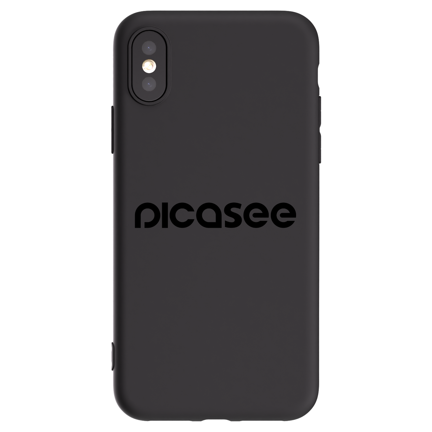 Picasee fekete szilikon tok az alábbi mobiltelefonokra Apple iPhone X/XS - Picasee - new logo - black
